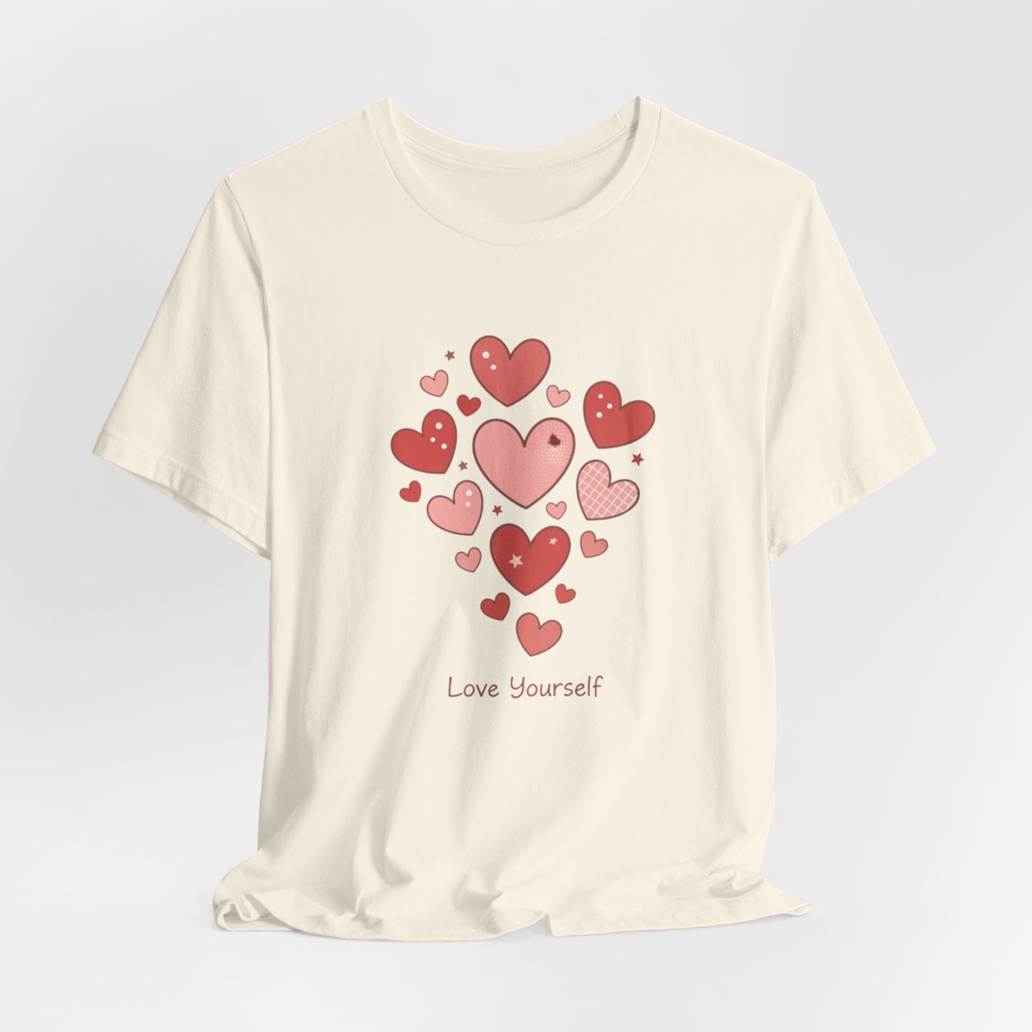 Tiny Heart Cluster Tee | heart pattern shirt, tiny heart design