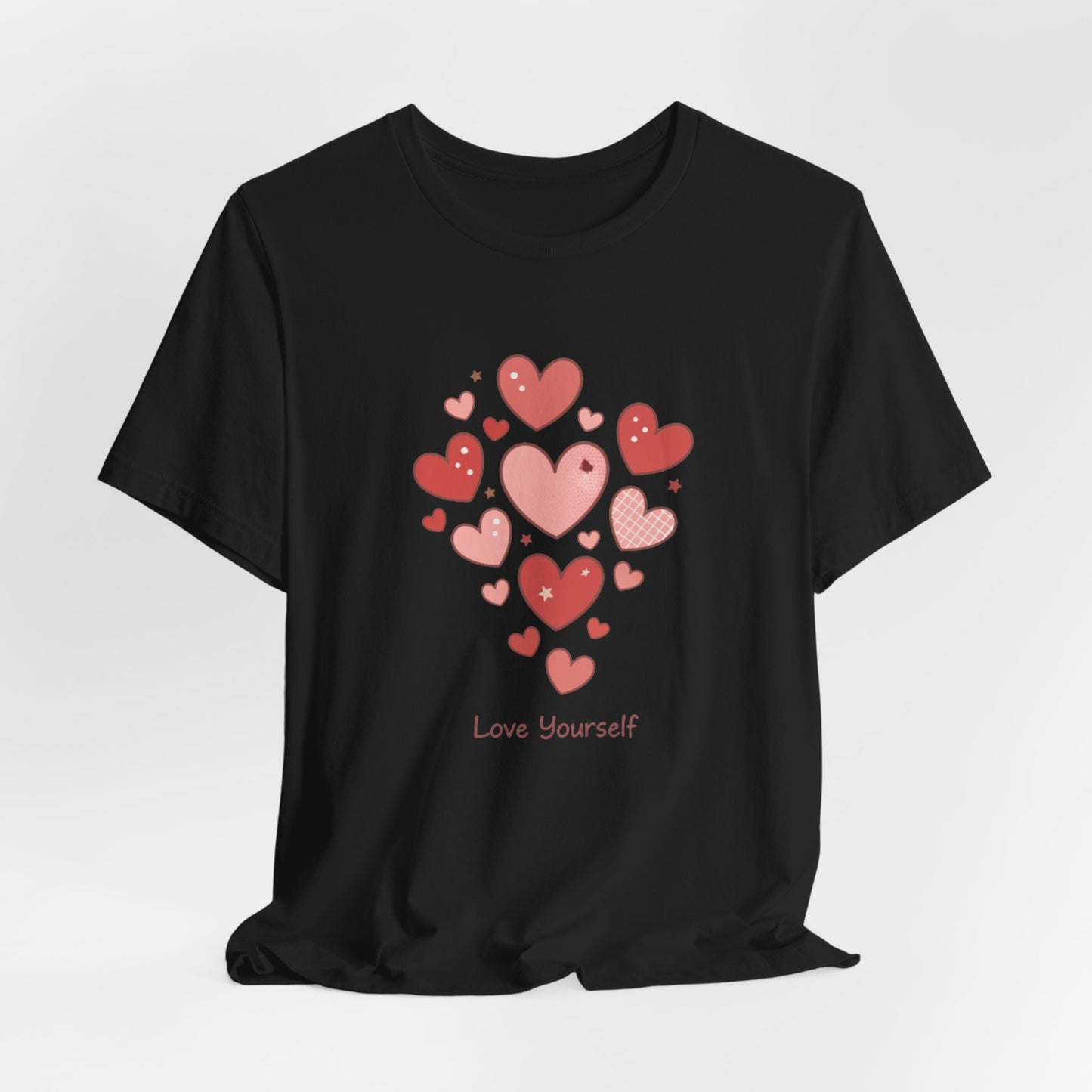 Tiny Heart Cluster Tee | heart pattern shirt, tiny heart design