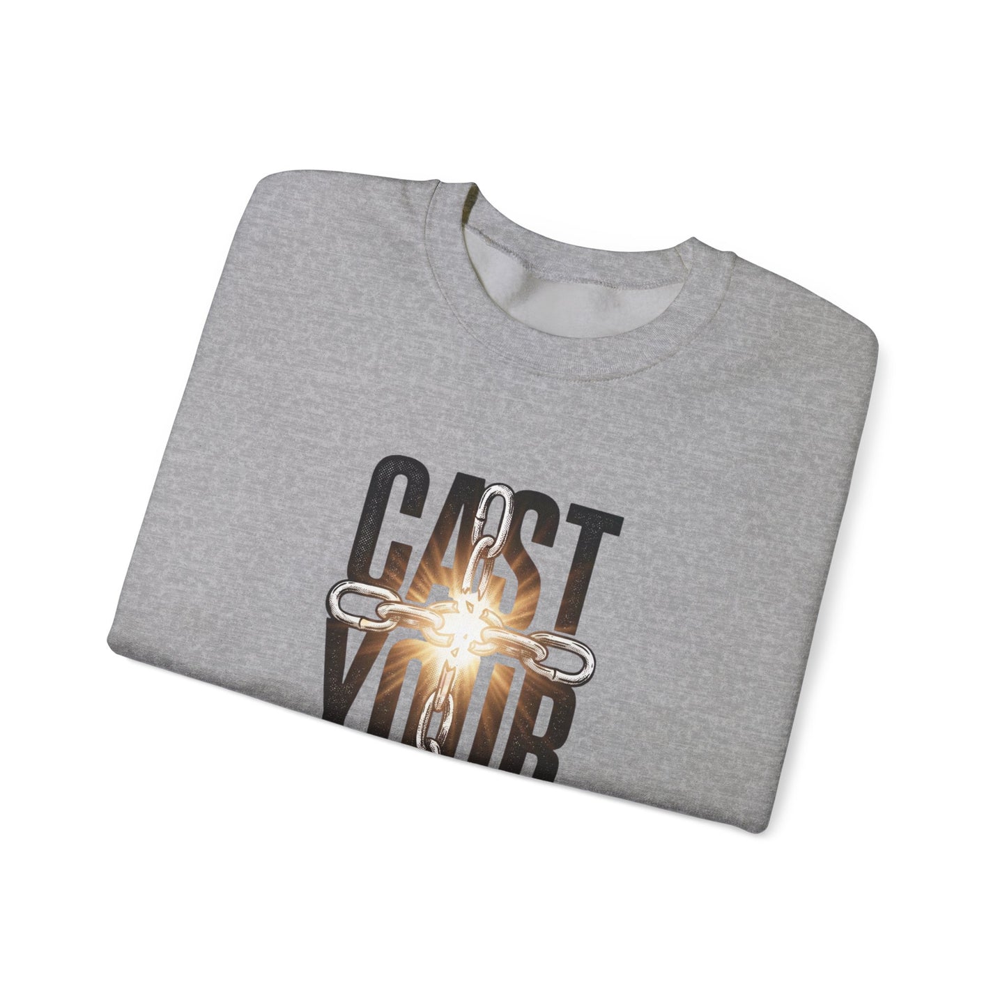 Cast Your Cares Sweatshirt | Christian Streetwear, Scripture 1 Peter 5:7