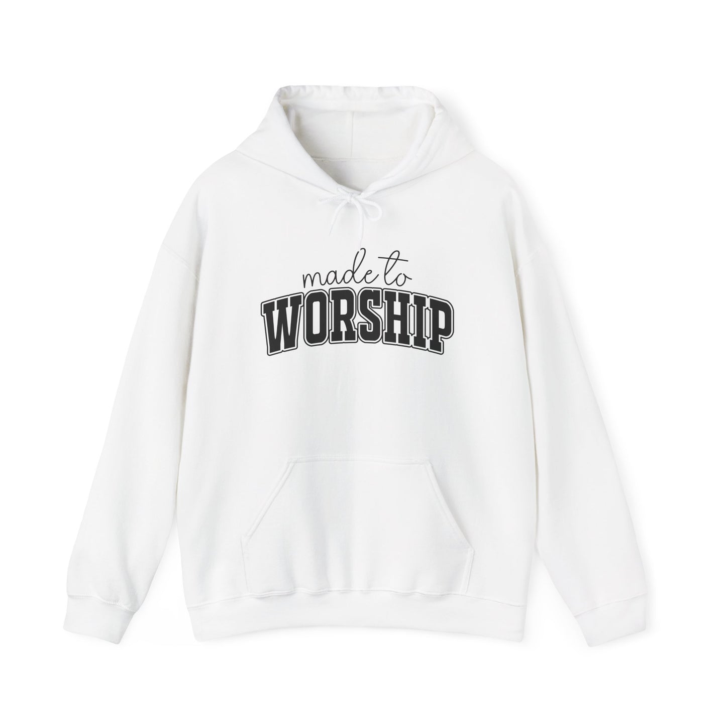 Christian Graphic Hoodie - 'Made to Worship' Pullover