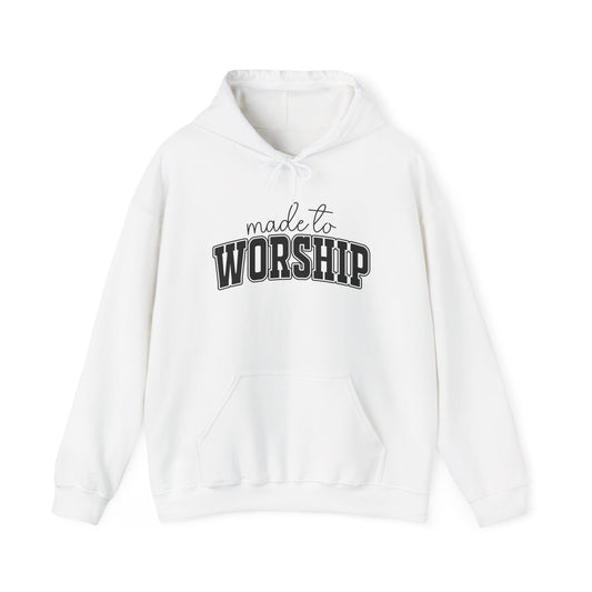 Christian Graphic Hoodie - 'Made to Worship' Pullover