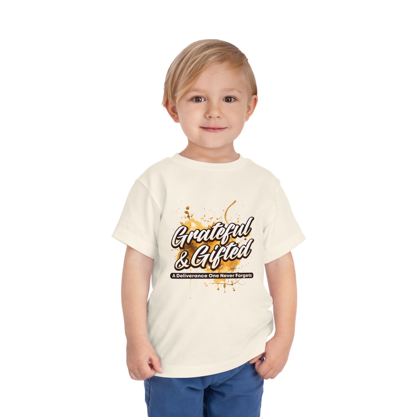 Grateful & Gifted Toddler Tee — Inspirational Kids Shirt