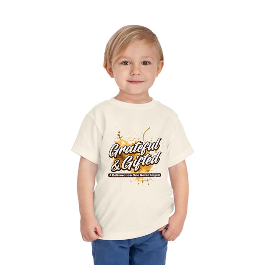 Grateful & Gifted Toddler Tee — Inspirational Kids Shirt