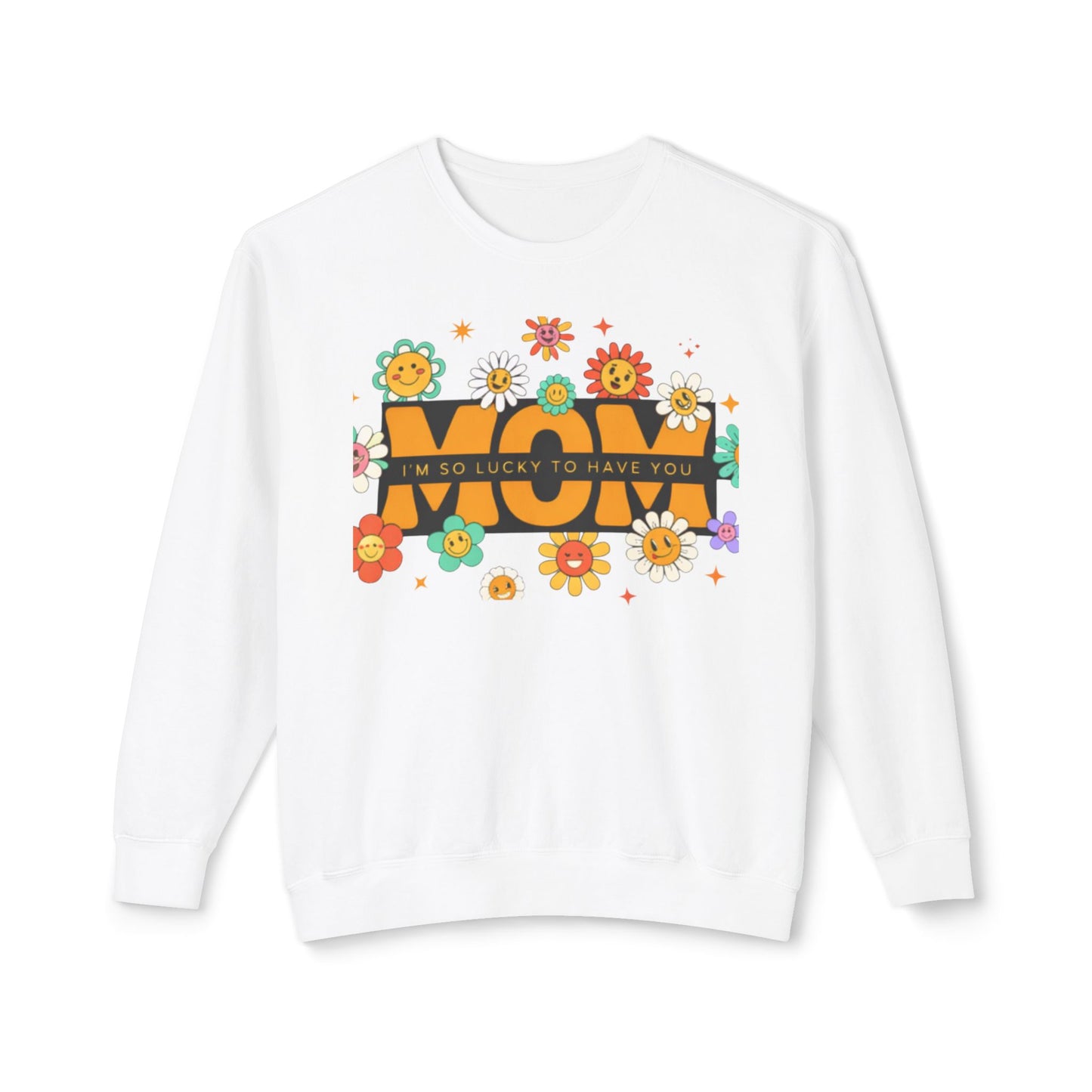 Mom Floral Crewneck Sweatshirt, Cozy Pullover, Family Apparel, Spring Fashion, Gift for Her