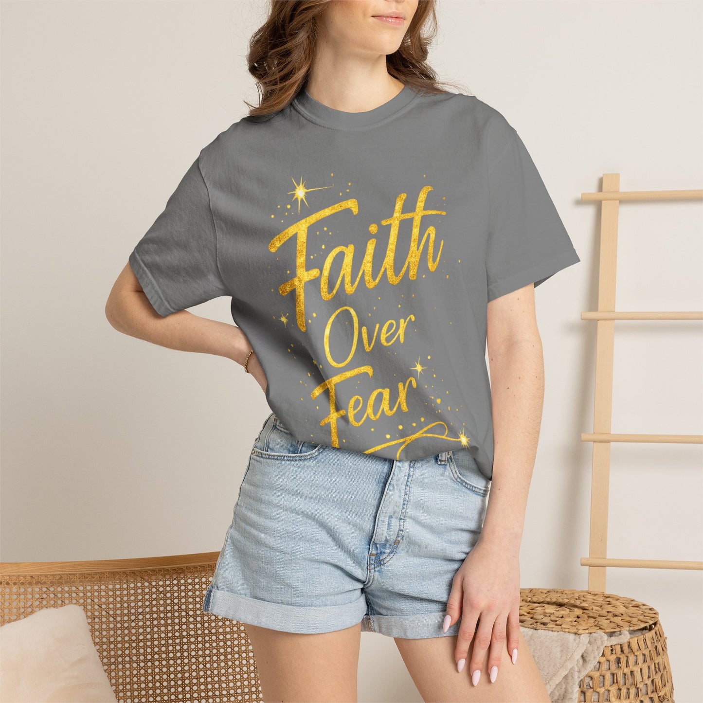 Faith Over Fear T-Shirt — Inspirational Christian Tee