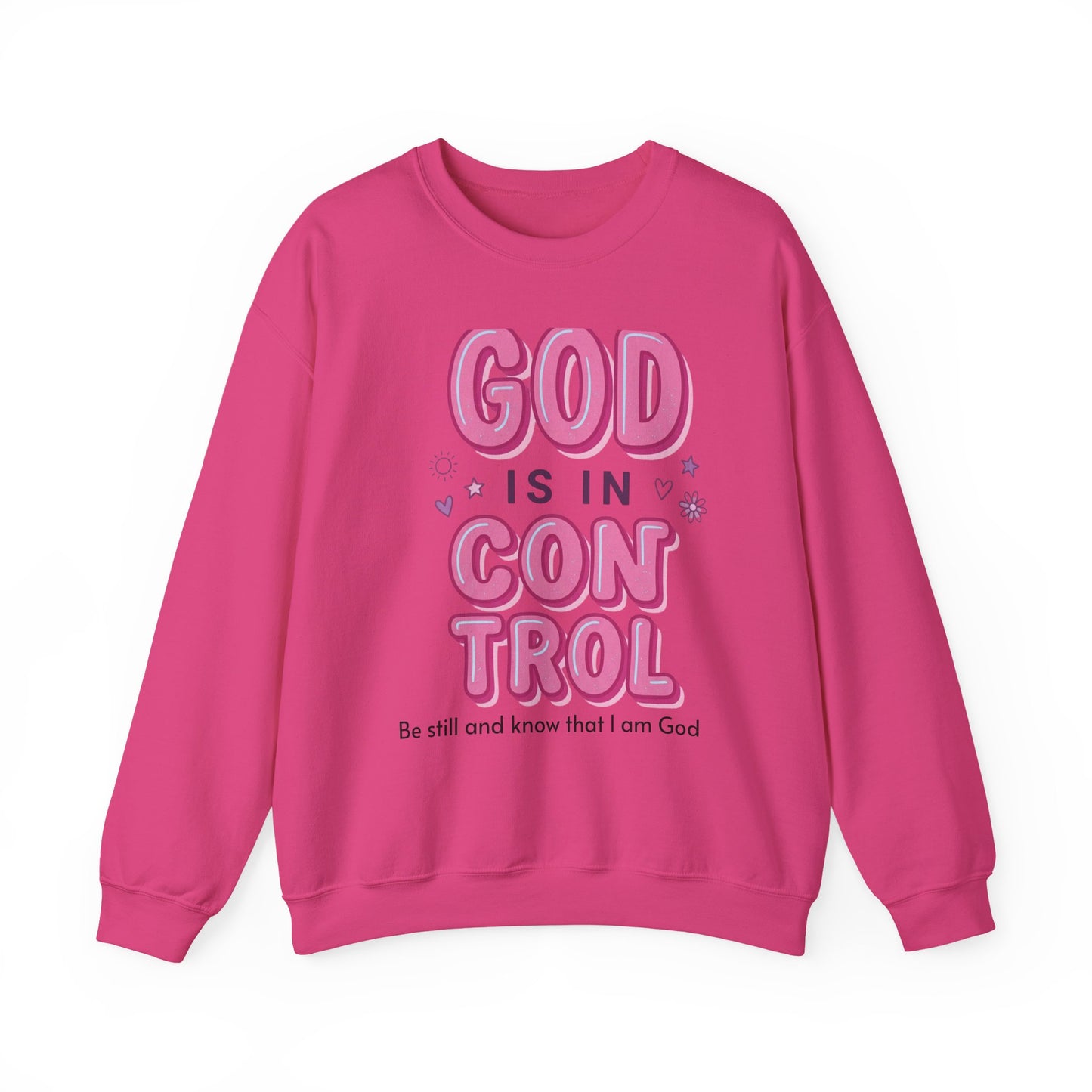 God Is In Control sweatshirt | Christian rainbow faith pullover