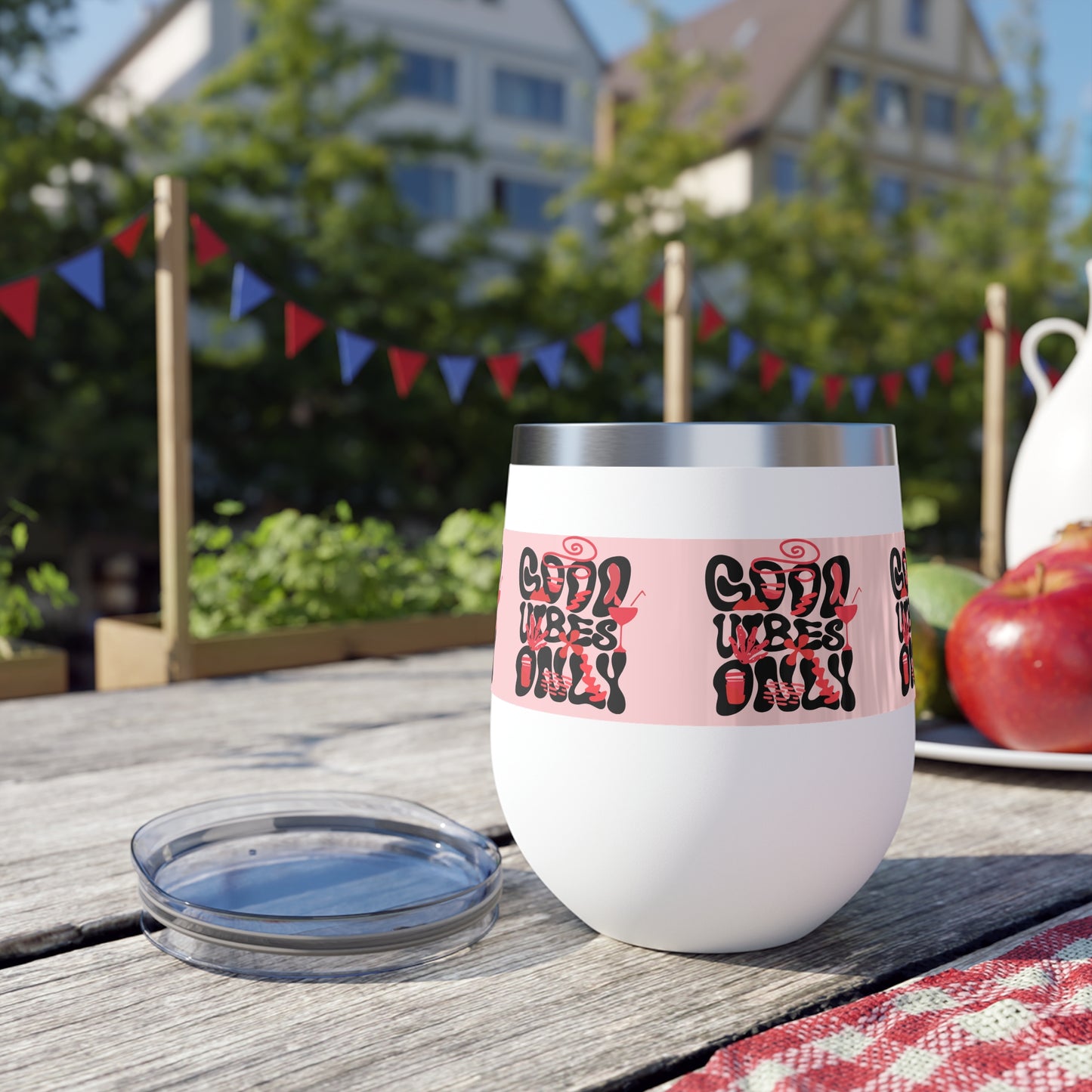 Chic Insulated Travel Mug, Coffee Lovers Gift, Sassy Wine Tumbler, Cute Outdoor Cup, Birthday Party Accessory