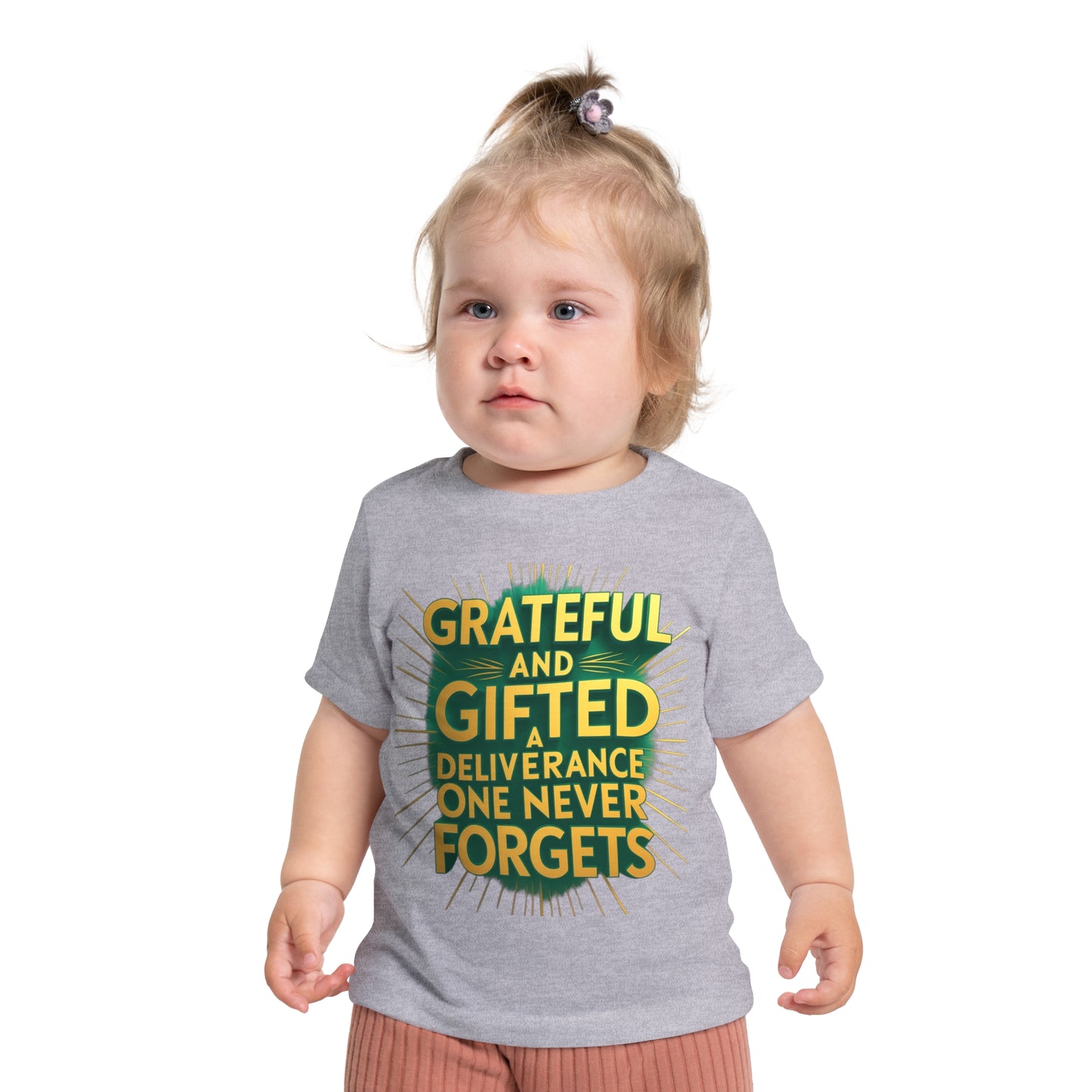Grateful and Gifted Baby T-Shirt - Celebrate Milestones