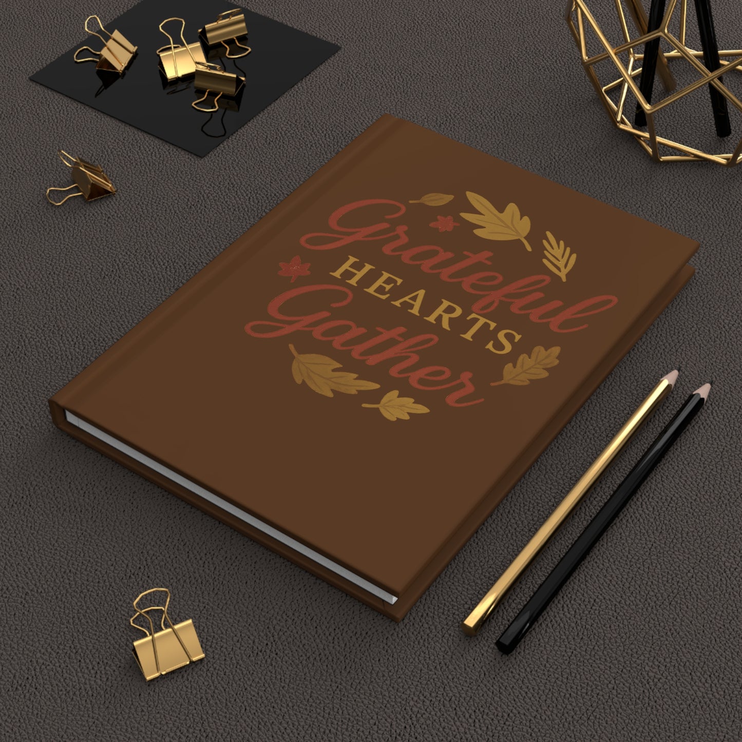 Gathering Hearts Hardcover Journal - Grateful Family Notebook