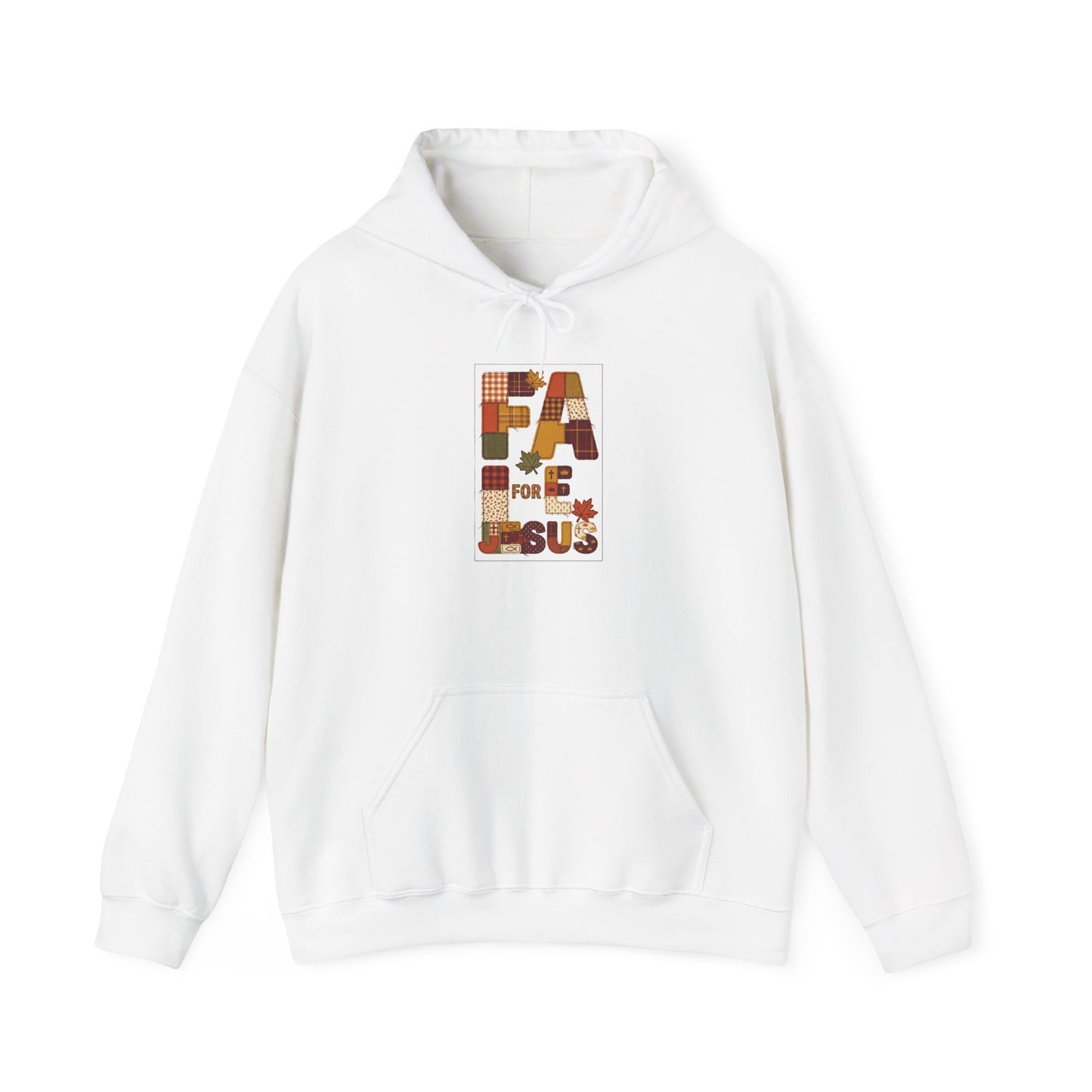 Faith For Jesus Hoodie | Thanksgiving fall foliage, pumpkin pie motif