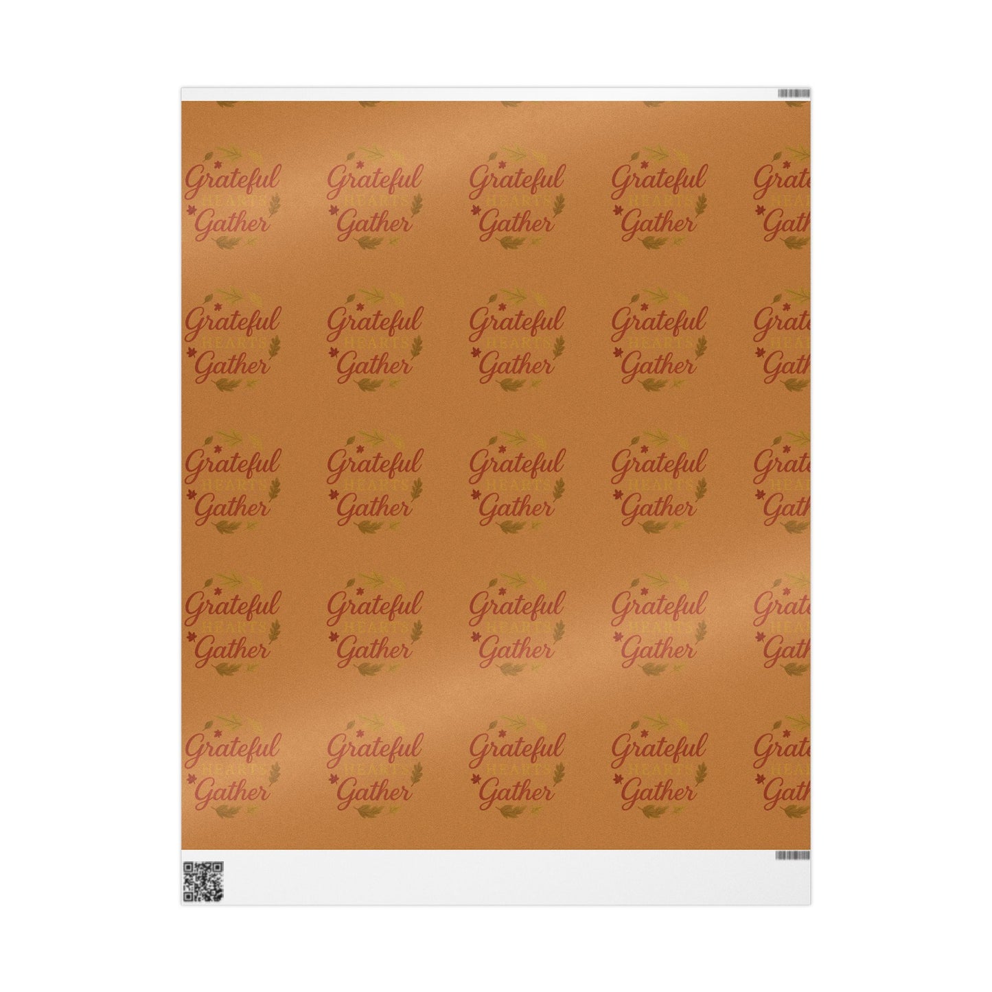 Autumn Gather Wrapping Paper – Grateful Gather Design for Festive Gift Wrapping
