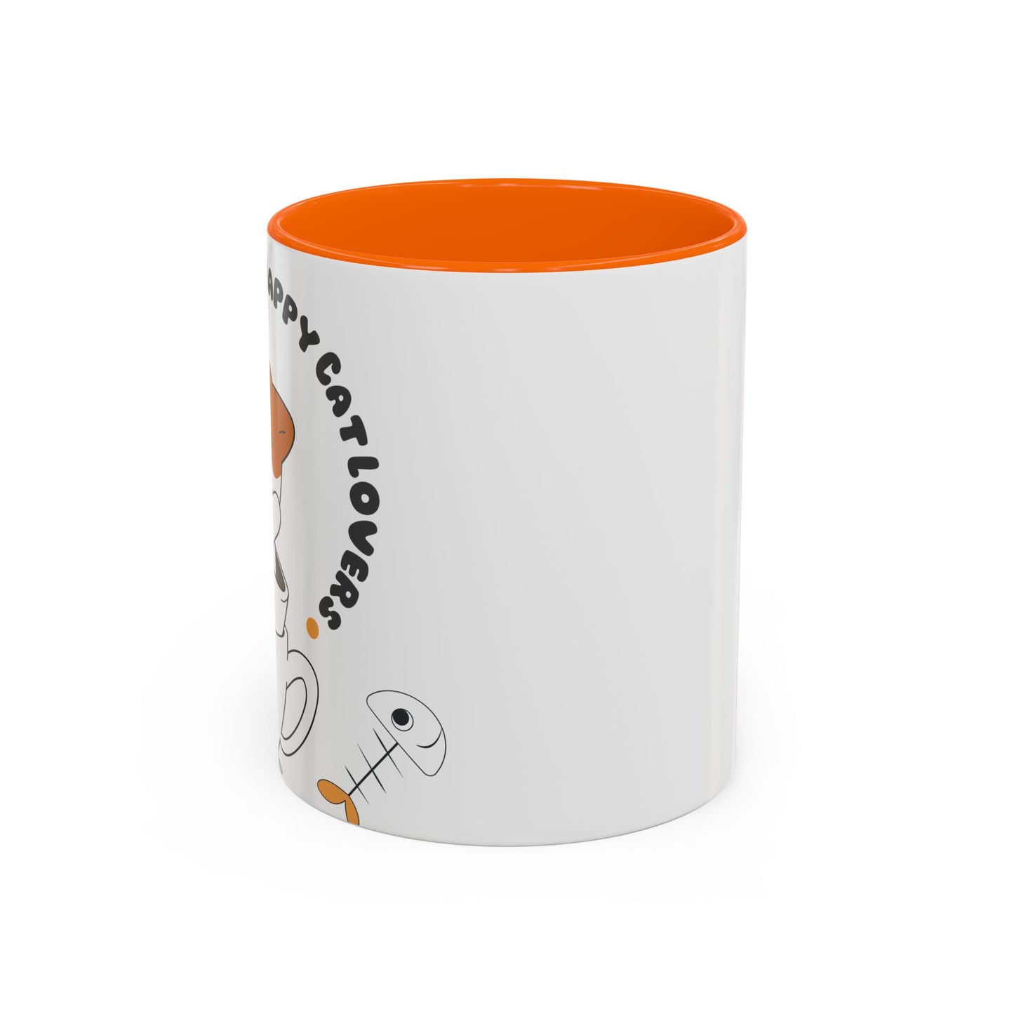 Whimsical Cat Lovers Coffee Mug | Cute Cat Decor, Gift for Pet Owners, Fun Design, Coffee Lover's Gift, Black Accent Mug