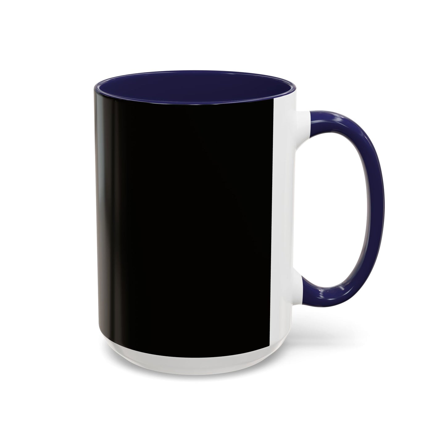 Black Accent Coffee Mug — "Abafamilystore: Faith • Family • Purpose" Gold Logo