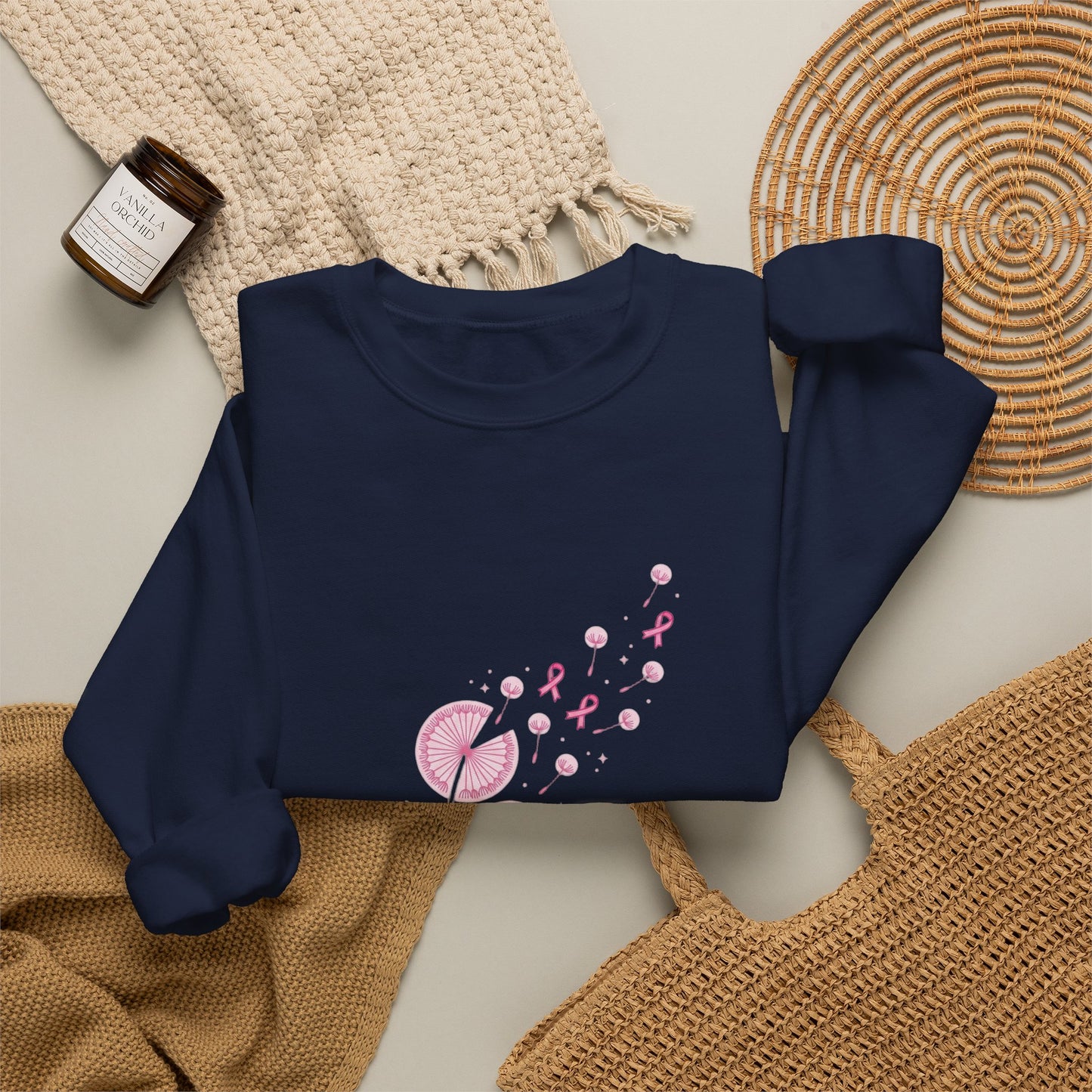 Let Hope Fly pink ribbon Sweatshirt | Breast Cancer Awareness
