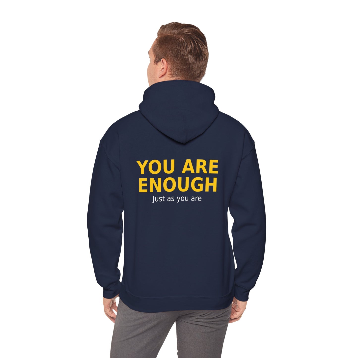 You Are Enough Hoodie — Positive Pastel Self-Love Sweatshirt