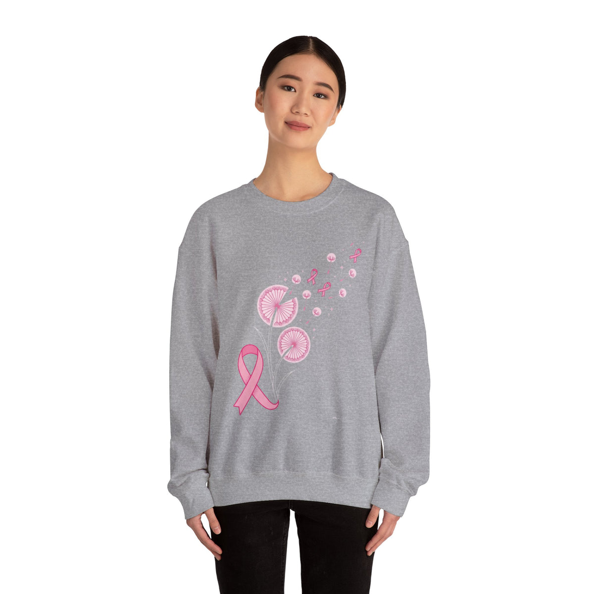 Let Hope Fly pink ribbon Sweatshirt | Breast Cancer Awareness
