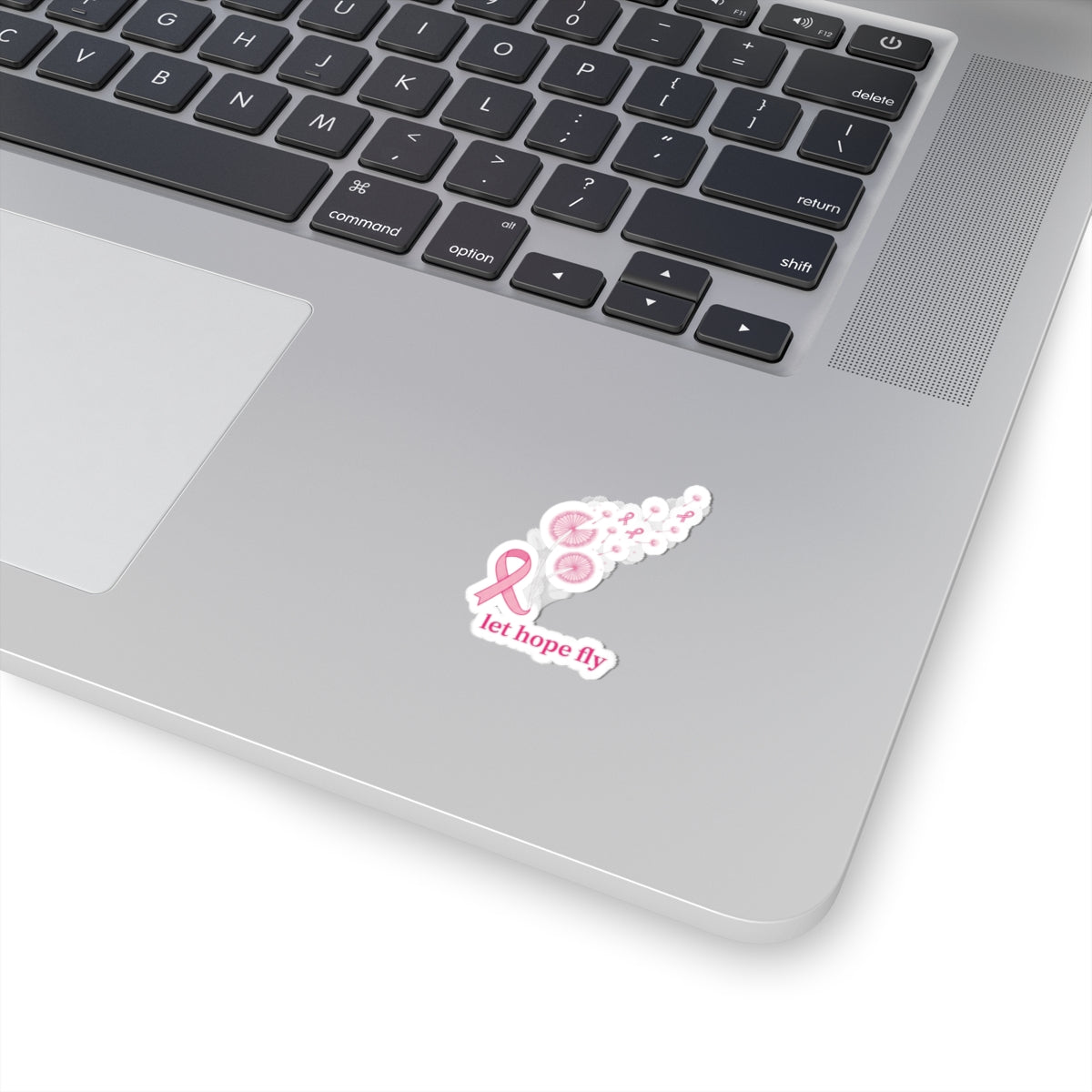 Let Hope Fly ribbon sticker | Breast Cancer Awareness, Pink Support