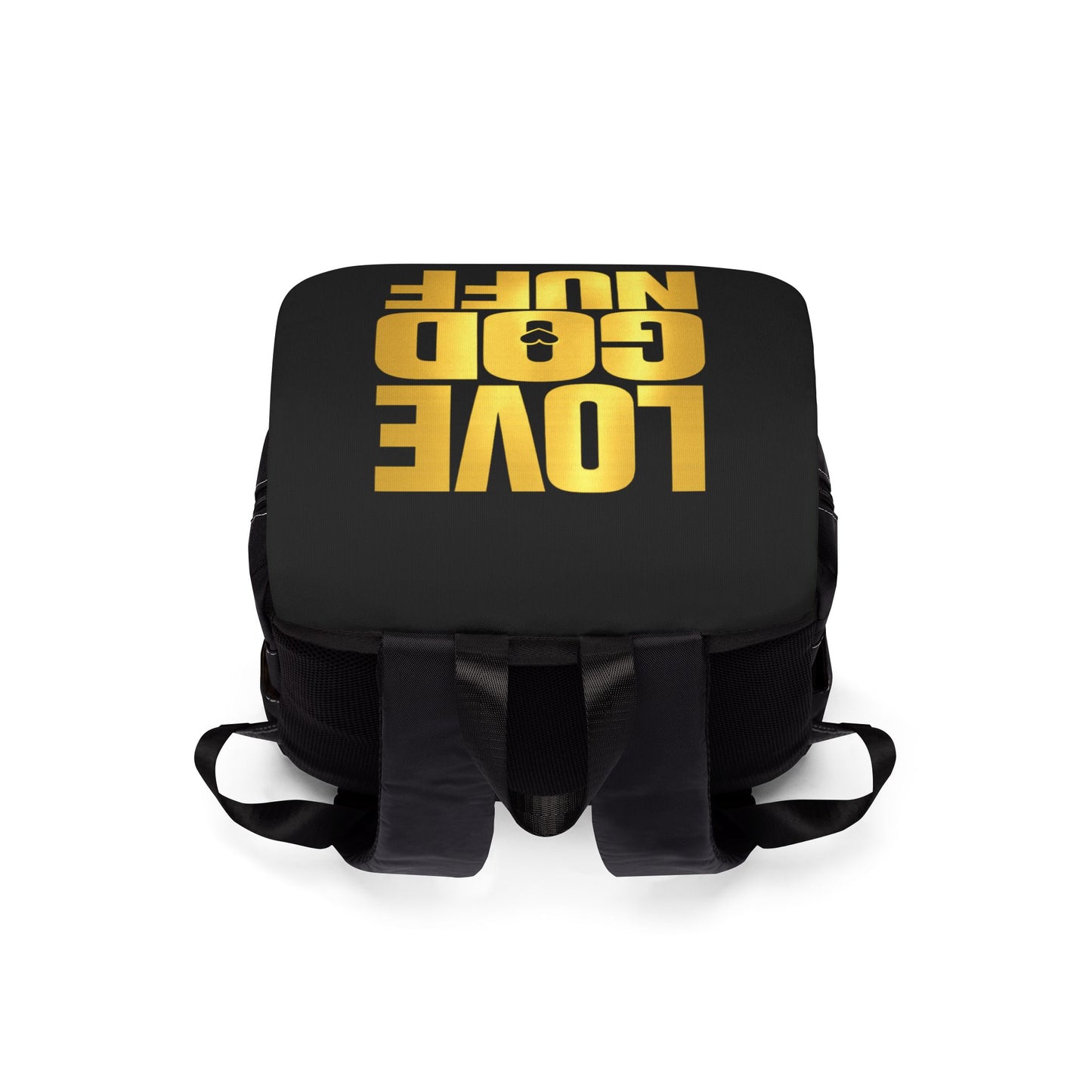Love God Nuff Backpack — Religious Statement Shoulder Backpack