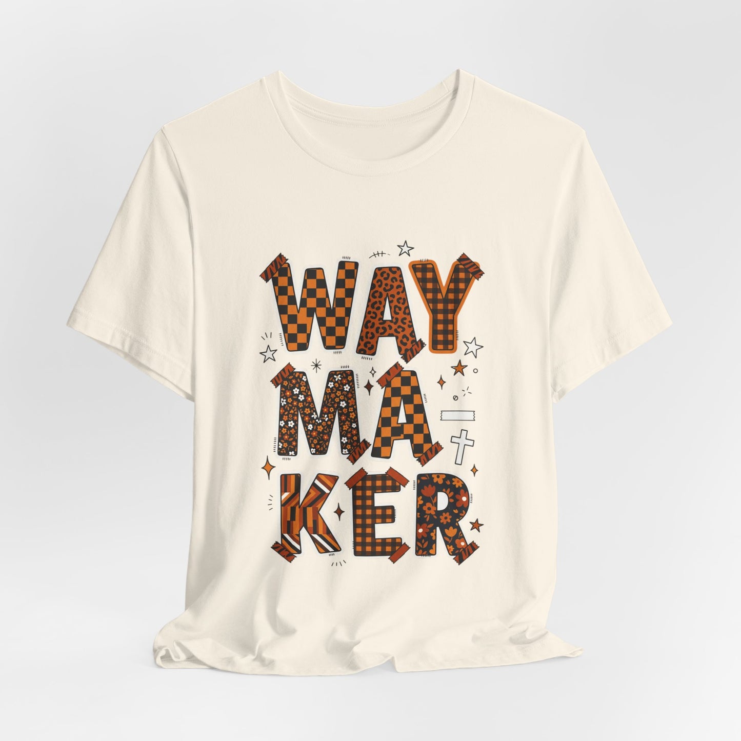 Waymaker Tee | Christian faith shirt, playful mixed-font scripture style