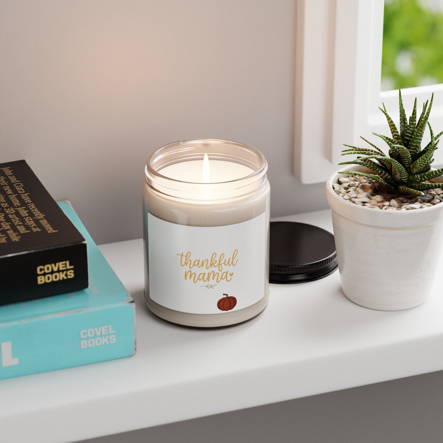 Thankful Mama Candle | Thanksgiving soy candle, pumpkin harvest scent
