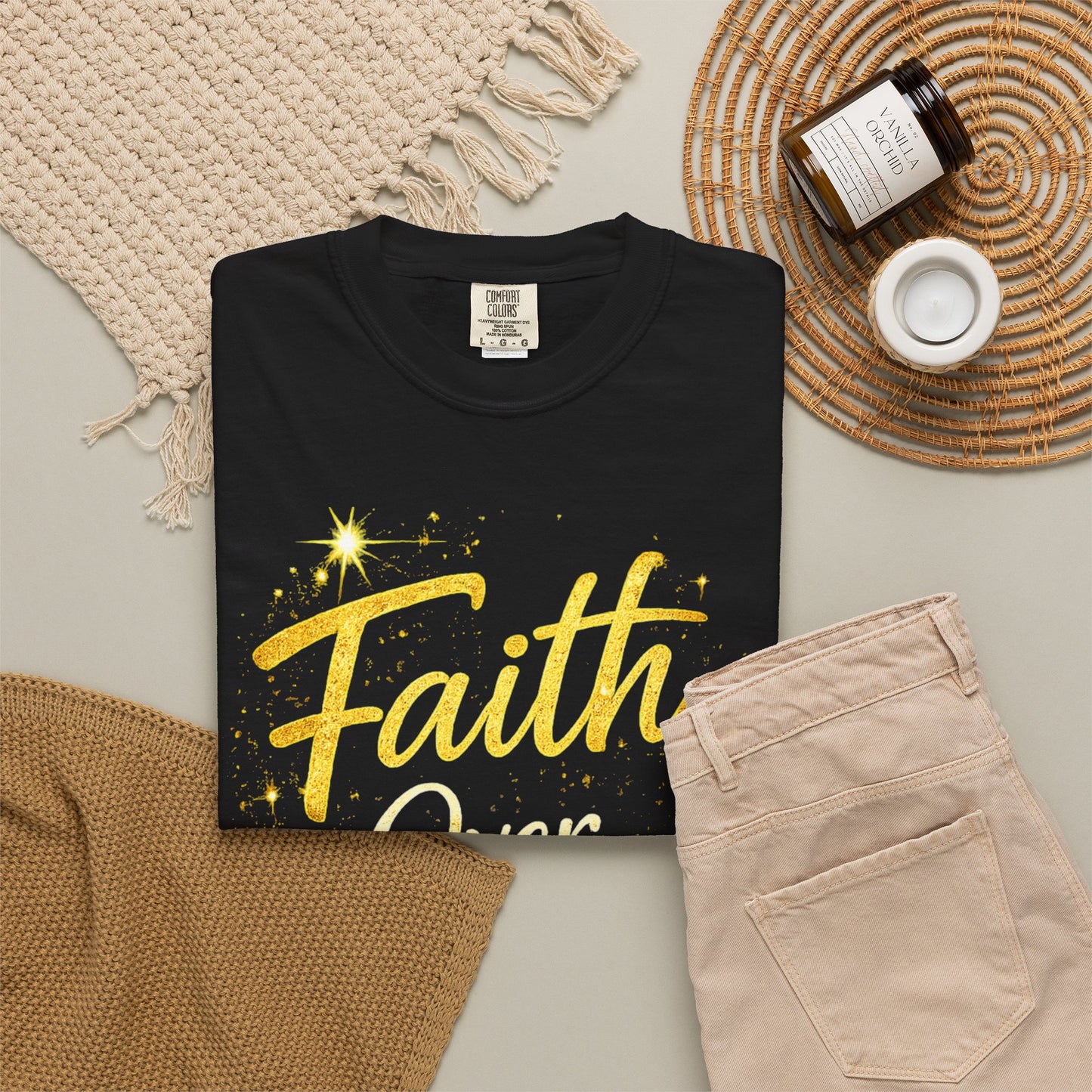 Faith Over Fear T-Shirt — Inspirational Christian Tee
