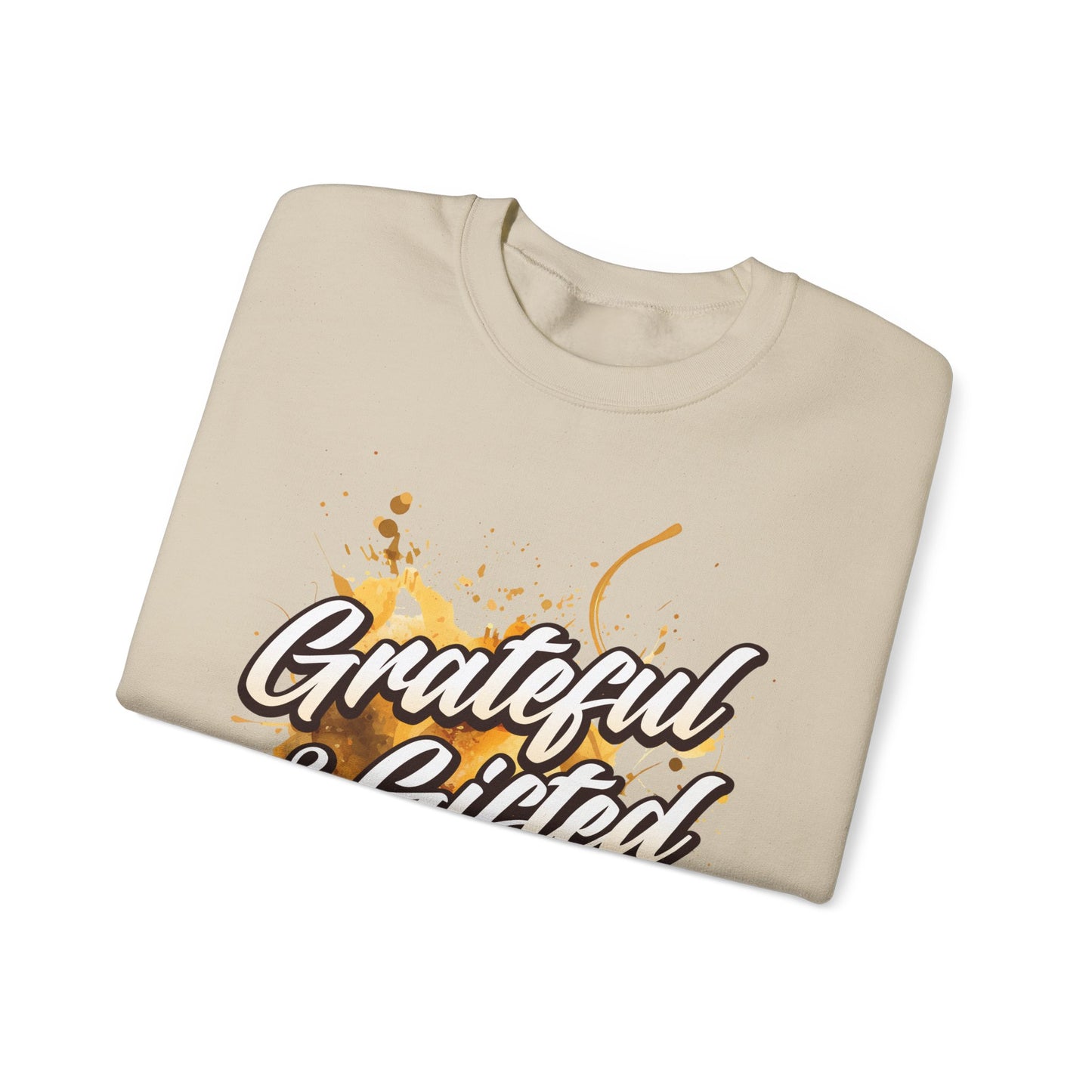Grateful & Gifted Crewneck Sweatshirt — 'A Deliverance One Never Forgets' Inspirational Pullover