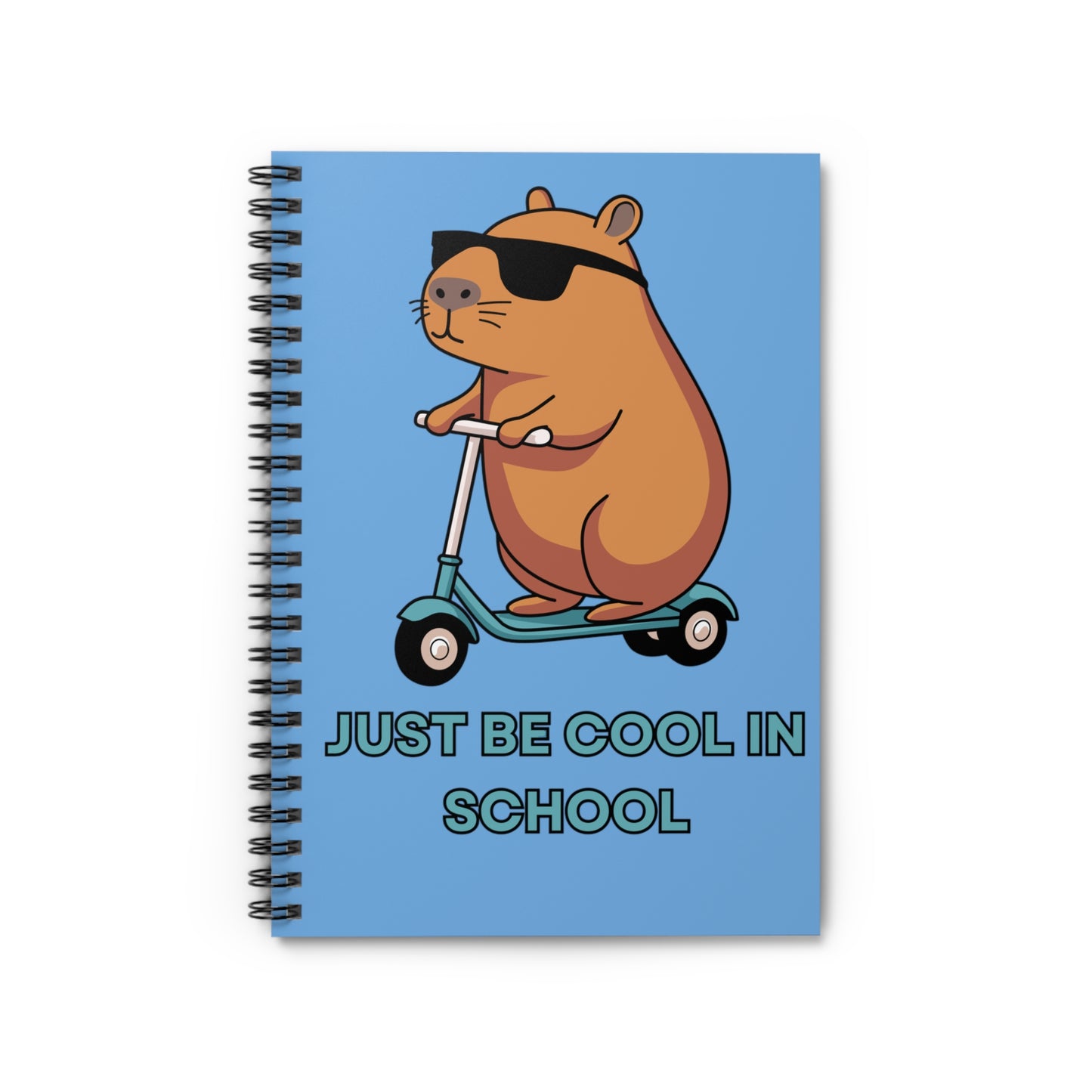Cool Hamster Spiral Notebook - Just Be Cool in School, Cute School Supplies, Back to School, Funny Gifts for Students, Hamster Lover's [...]