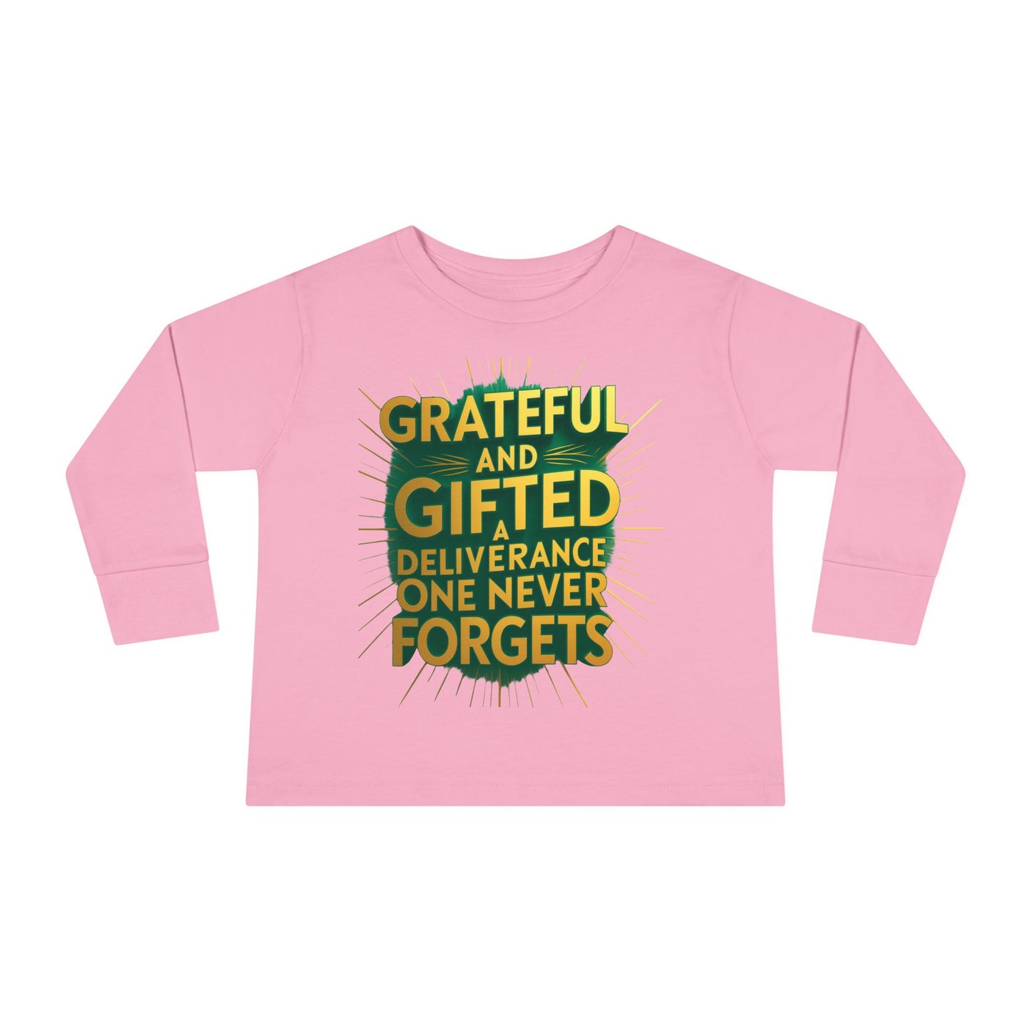 Toddler Long Sleeve Tee with 'Grateful and Gifted' Design, Kids Gift, Fall Fashion, Birthday Outfit, Baby Shower Gift, Inspirational [...]