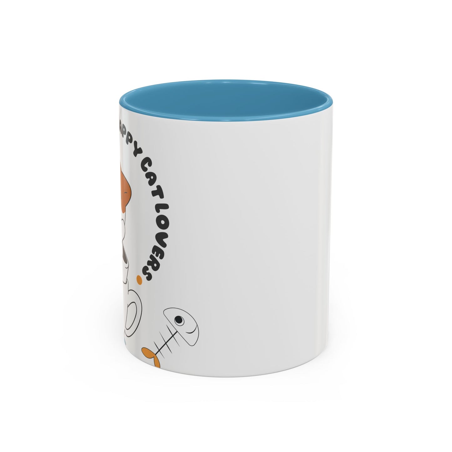 Whimsical Cat Lovers Coffee Mug | Cute Cat Decor, Gift for Pet Owners, Fun Design, Coffee Lover's Gift, Black Accent Mug