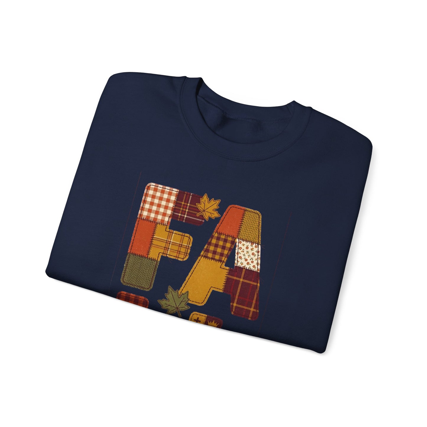 Fall Patchwork "Fae for Jesus" Crewneck Sweatshirt | Thanksgiving Harvest