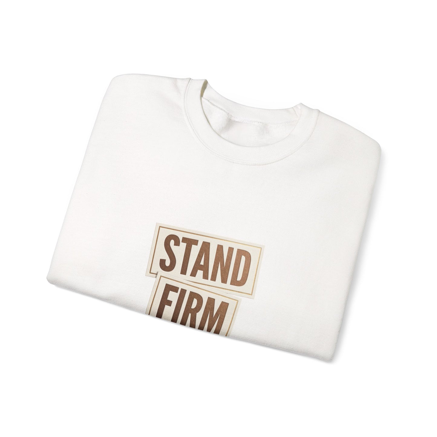 Stand Firm Always Sweatshirt | Christian Streetwear, Bold Typography, Distressed
