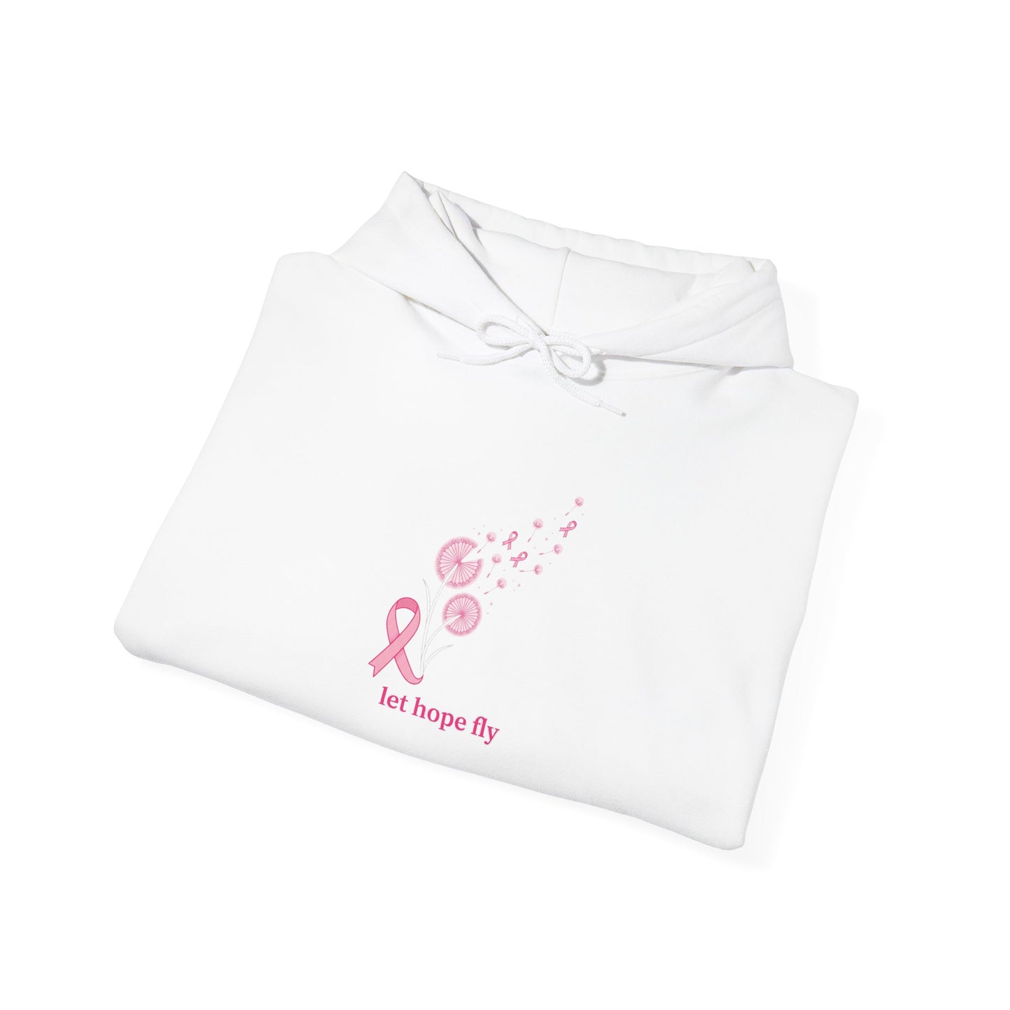 Let Hope Fly pink ribbon hoodie | Breast Cancer Awareness, Support