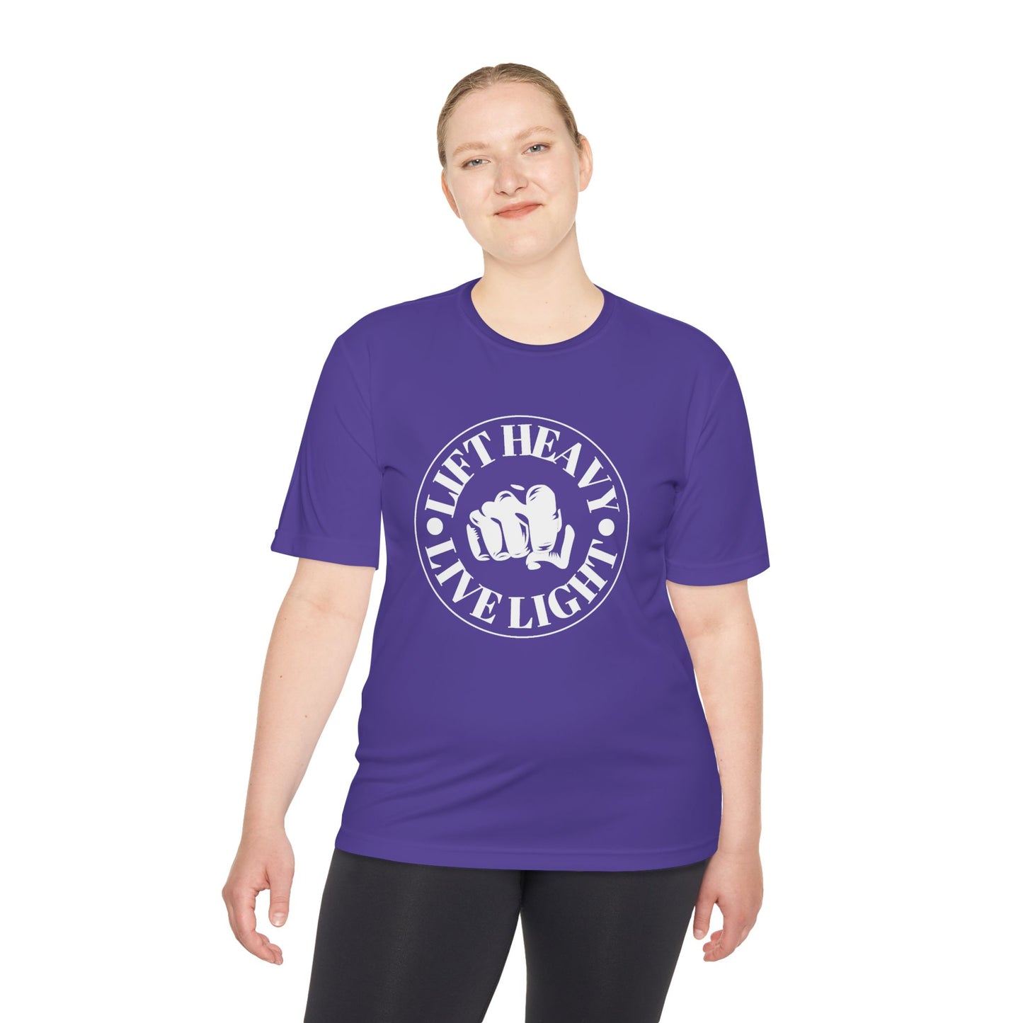 Lift Heavy Unisex Moisture Wicking Tee - Performance Fitness Shirt