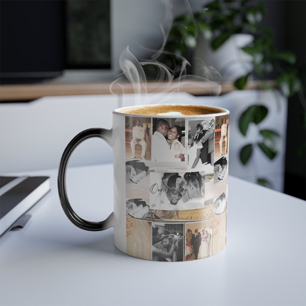 Personalized Color Morphing Photo Mug - Custom Memory Cup for Celebrations