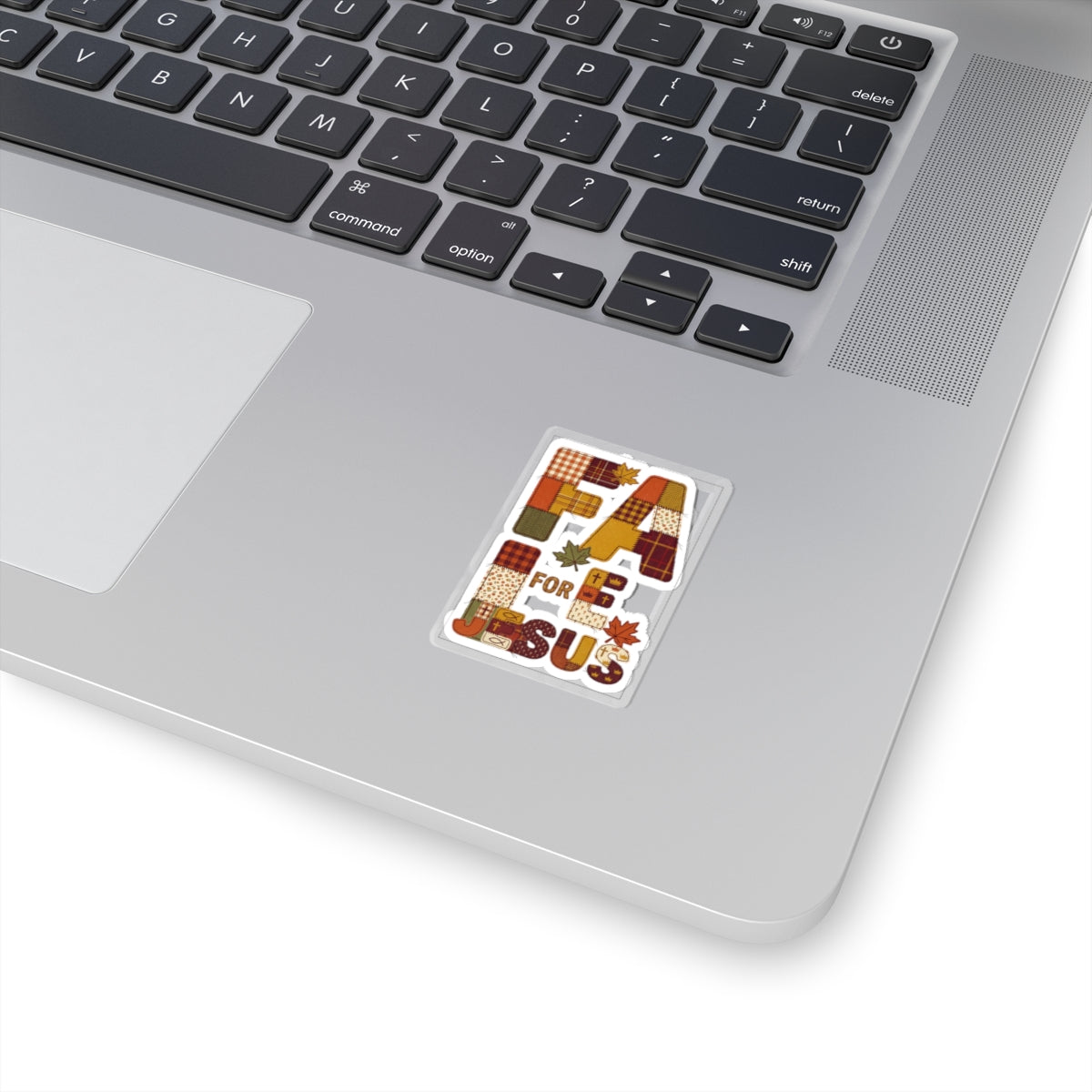 Fall Patchwork "Fall for Jesus" Sticker | Thanksgiving, Autumn Leaves