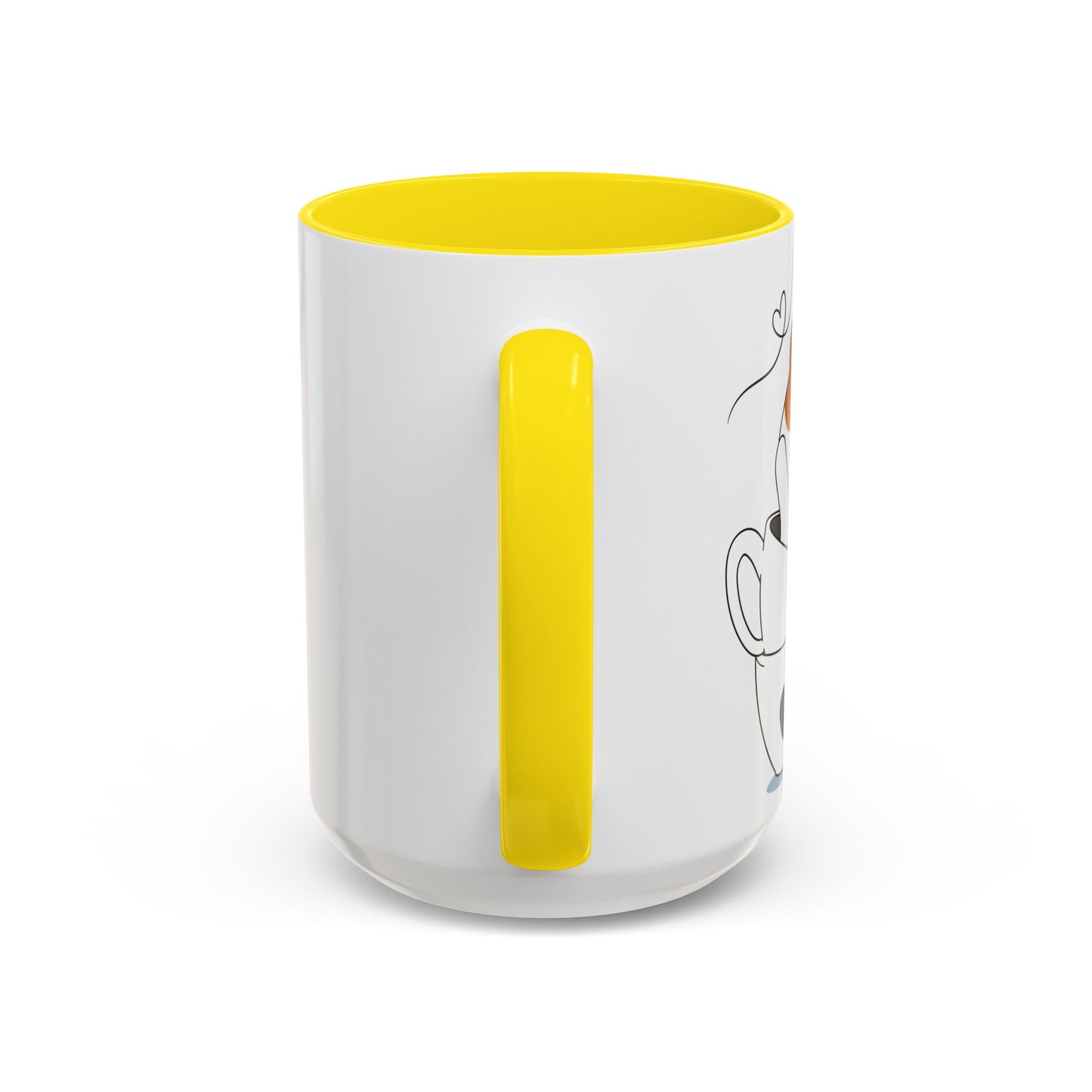 Whimsical Cat Lovers Coffee Mug | Cute Cat Decor, Gift for Pet Owners, Fun Design, Coffee Lover's Gift, Black Accent Mug