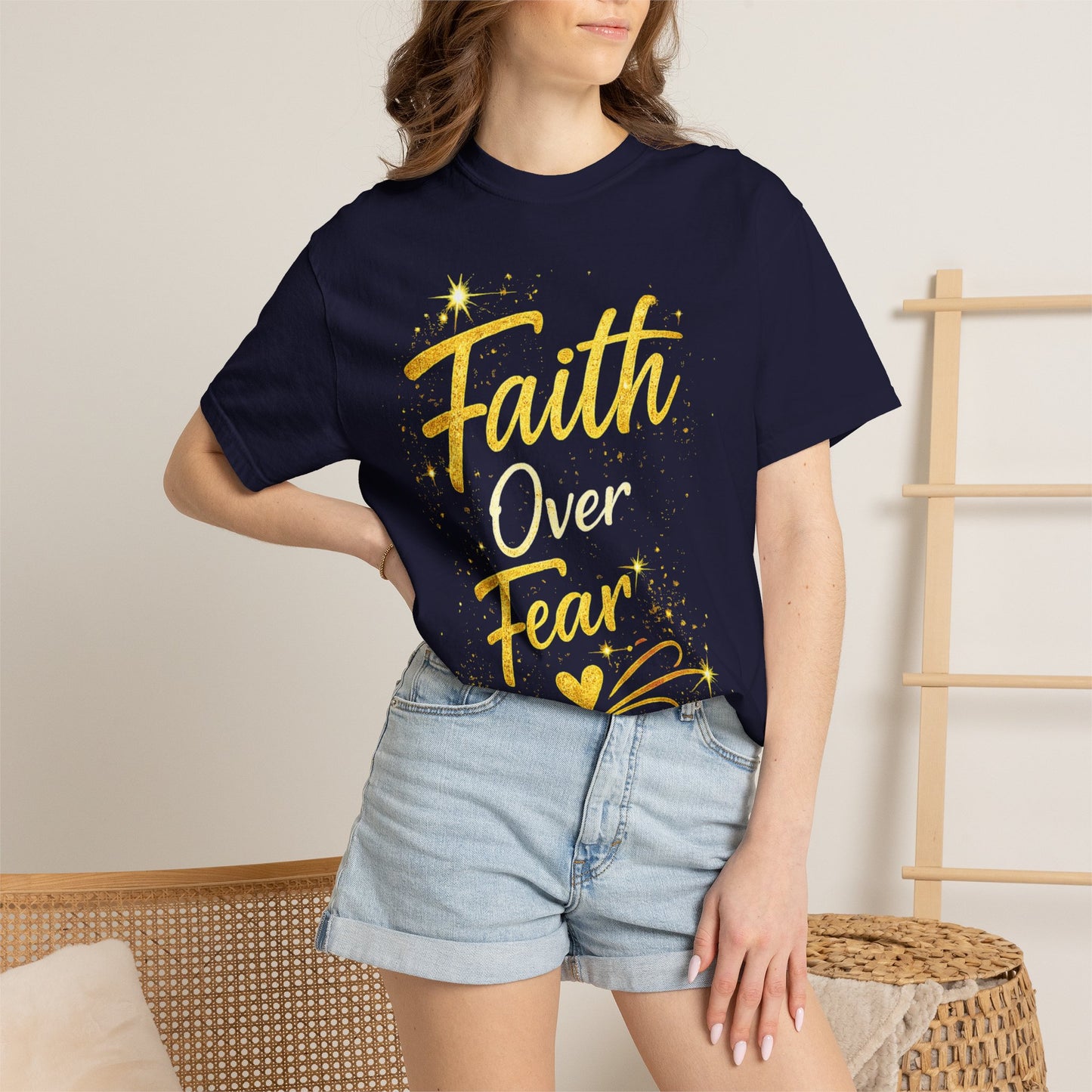 Faith Over Fear T-Shirt — Inspirational Christian Tee