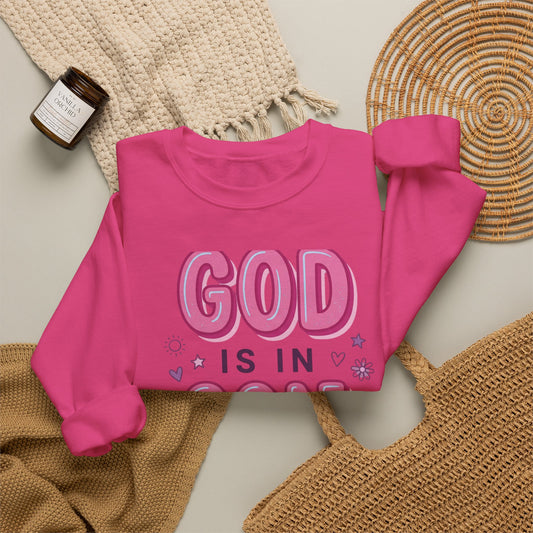 God Is In Control sweatshirt | Christian rainbow faith pullover