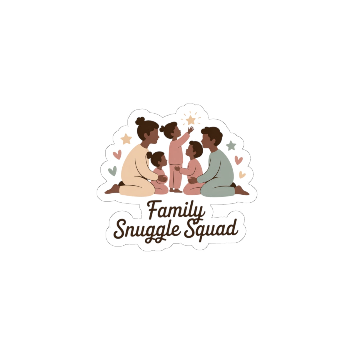 Family Snuggle Squad Sticker | Matching Family Sets, Coordinated PJs