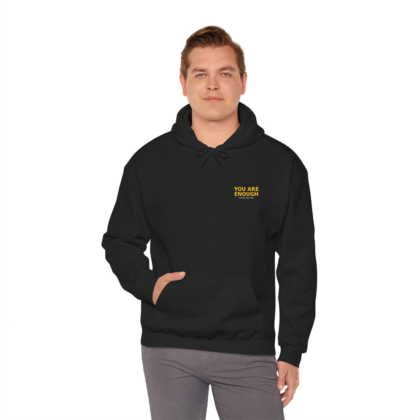 You Are Enough Hoodie — Positive Pastel Self-Love Sweatshirt