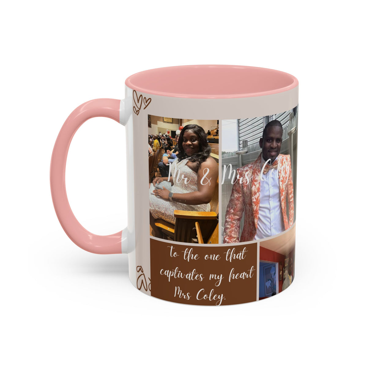 Personalized Photo Collage Coffee Mug – “To the One That Captures My Heart”