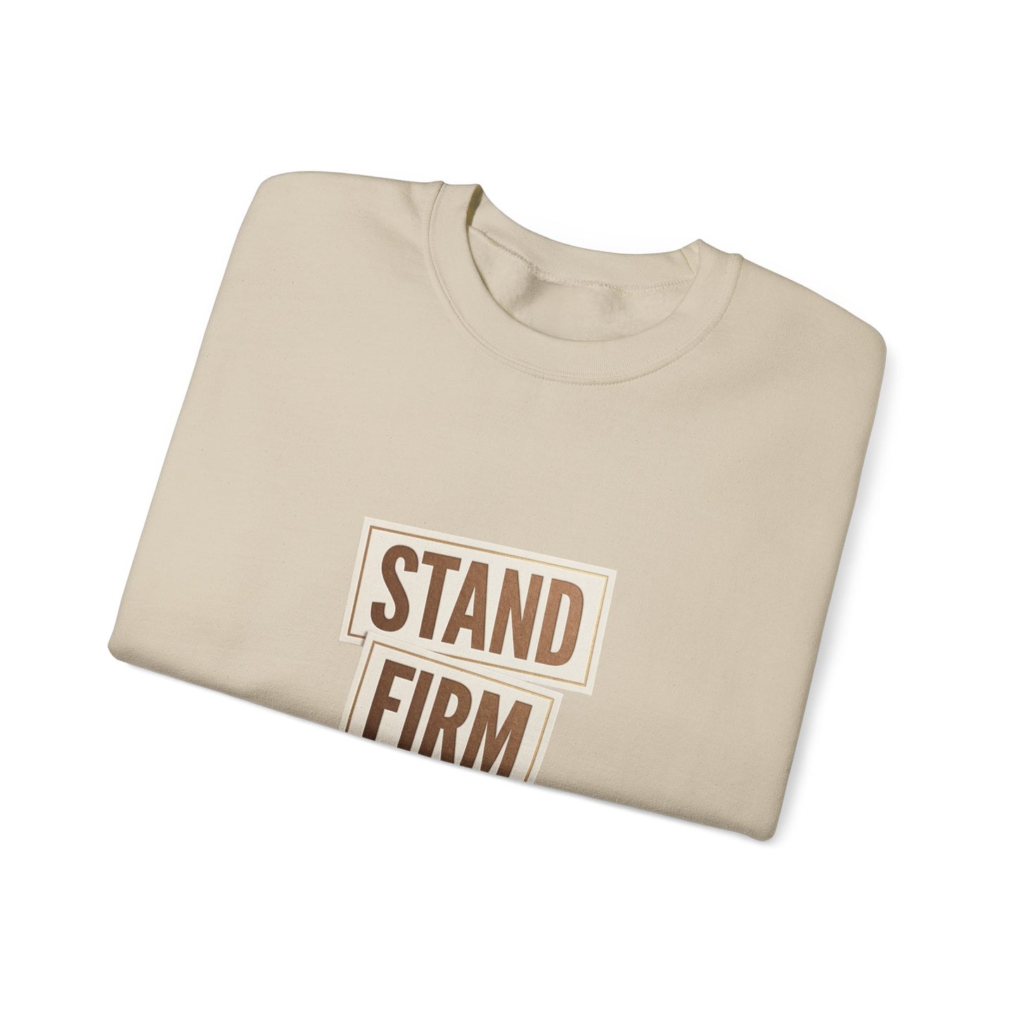 Stand Firm Always Sweatshirt | Christian Streetwear, Bold Typography, Distressed