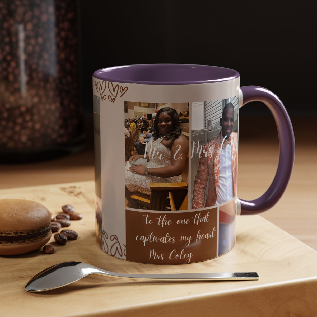 Personalized Photo Collage Coffee Mug – “To the One That Captures My Heart”