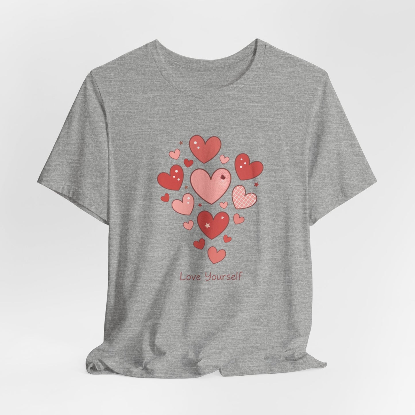 Tiny Heart Cluster Tee | heart pattern shirt, tiny heart design