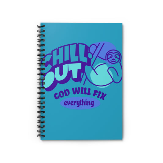 Chilled out God Spiral Notebook