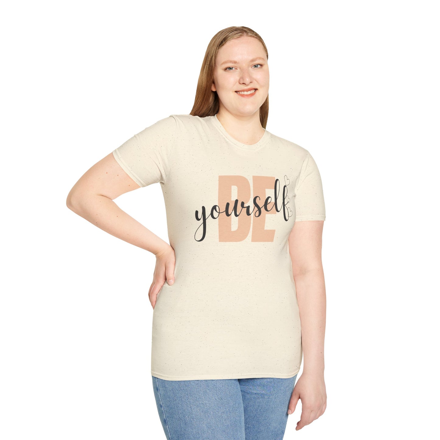 Unisex Softstyle T-Shirt with 'Be Yourself' Design - Affirmation Tee for Casual Wear, Gift for Self-Love, Everyday Comfort, [...]