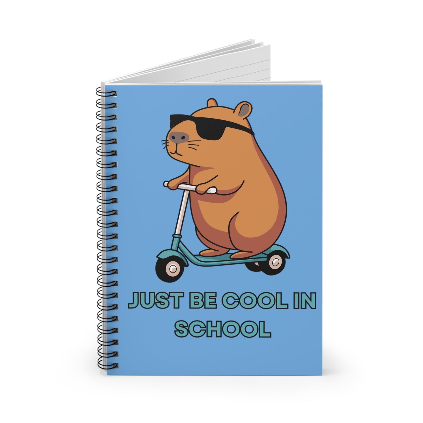 Cool Hamster Spiral Notebook - Just Be Cool in School, Cute School Supplies, Back to School, Funny Gifts for Students, Hamster Lover's [...]