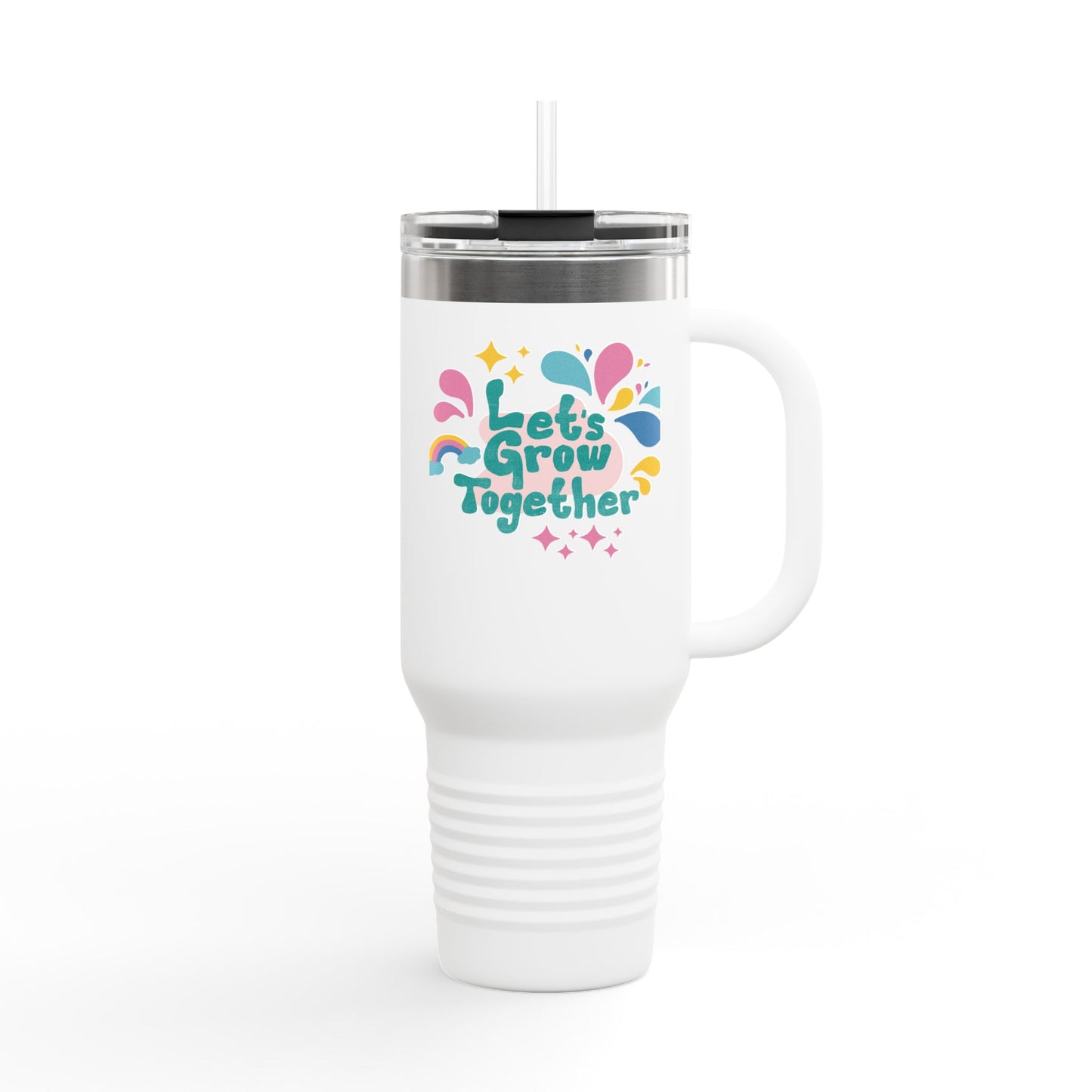 Insulated Travel Mug — "Let's Grow Together" 40oz