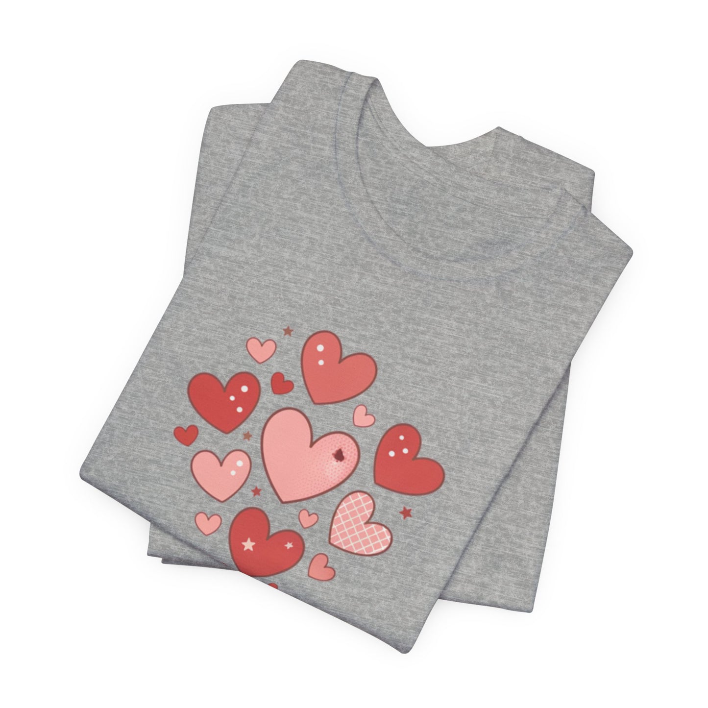 Tiny Heart Cluster Tee | heart pattern shirt, tiny heart design
