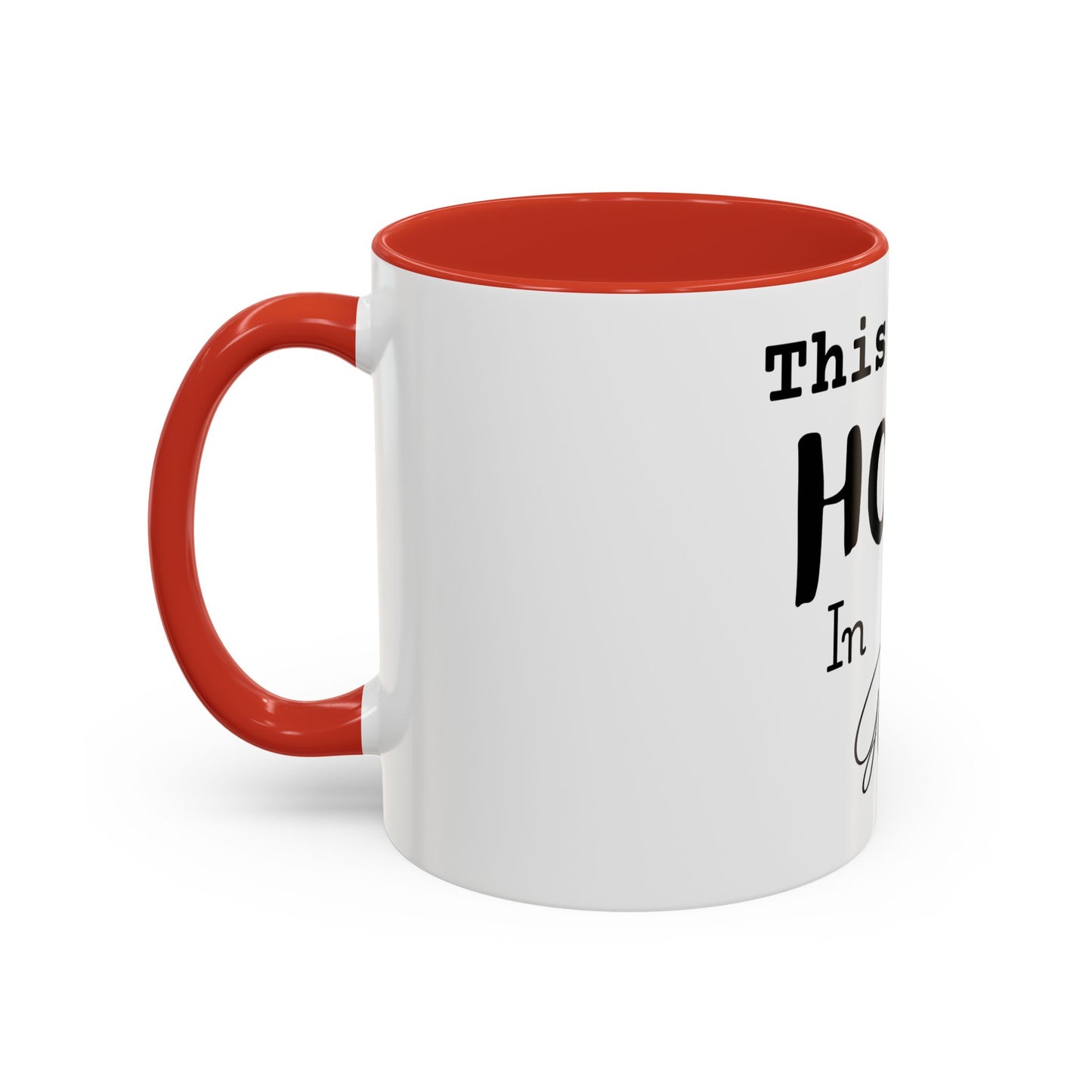 Inspirational Accent Coffee Mug - 'This Girl Hopes in God'